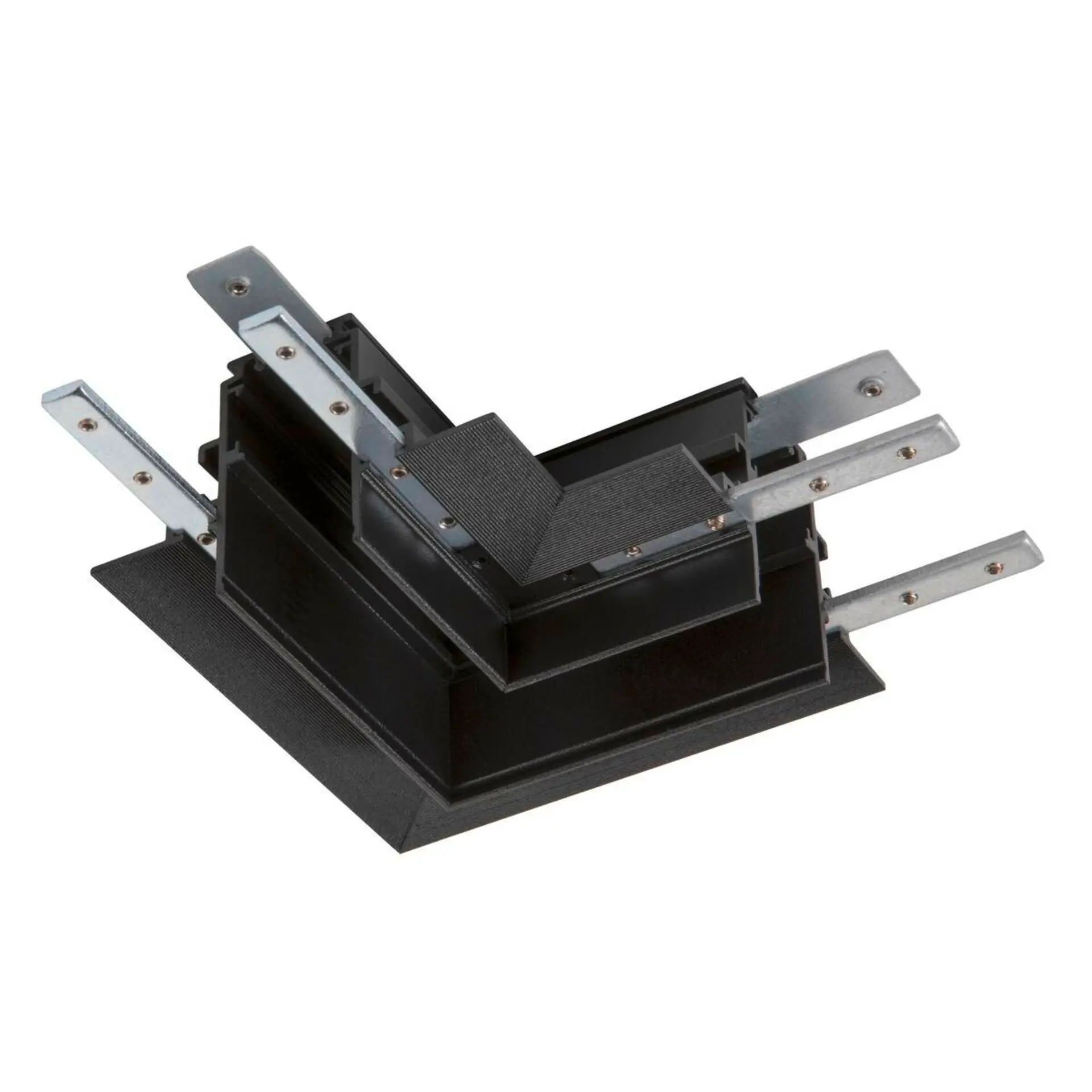 BIG WHITE SLV L-spojka 48 V TRACK, pro montážní lištu hlub., vlevo, černá 1006587