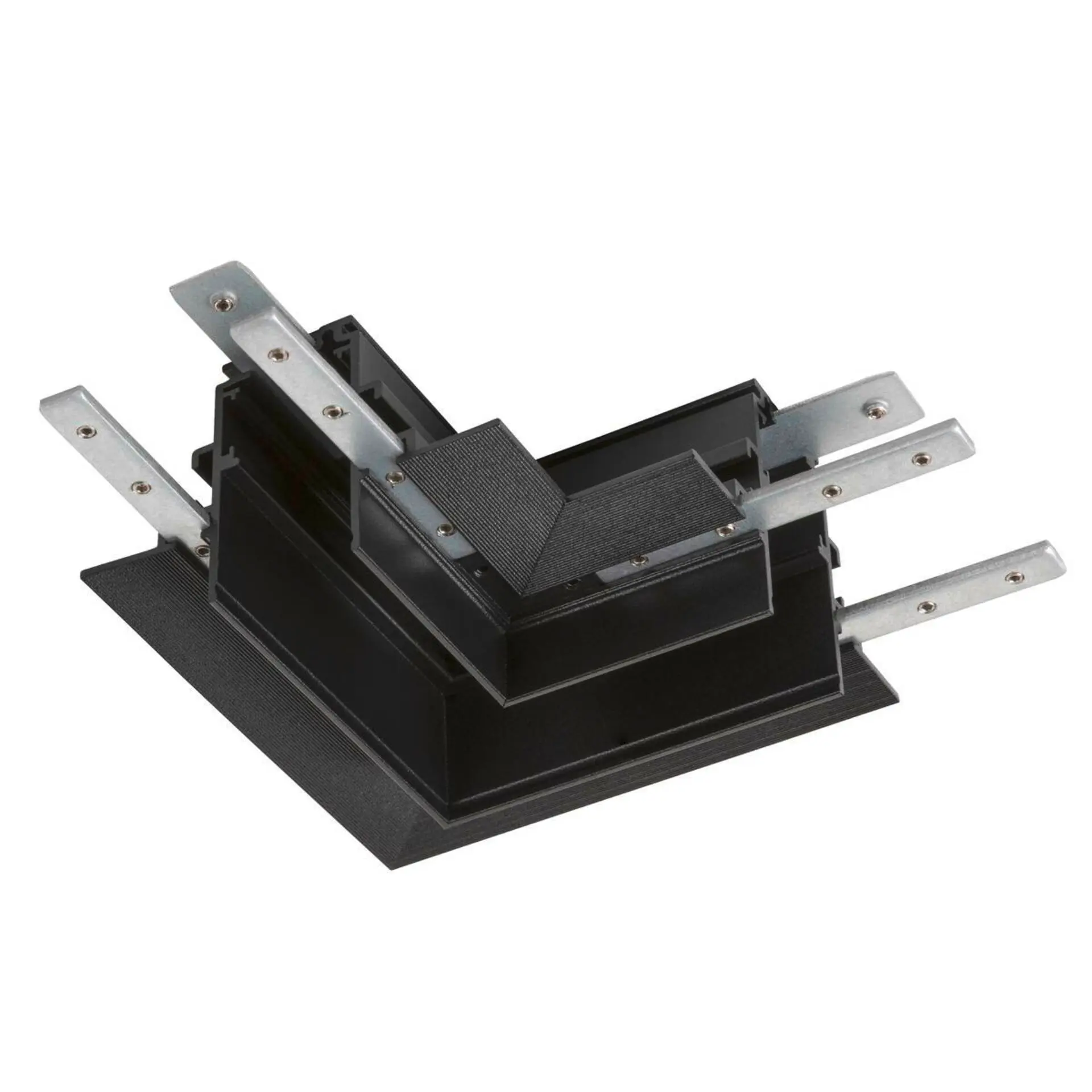 LA 1006589 L-spojka mechanická 48 V TRACK, pro montážní lištu hlub., vpravo, černá - BIG WHITE (SLV)