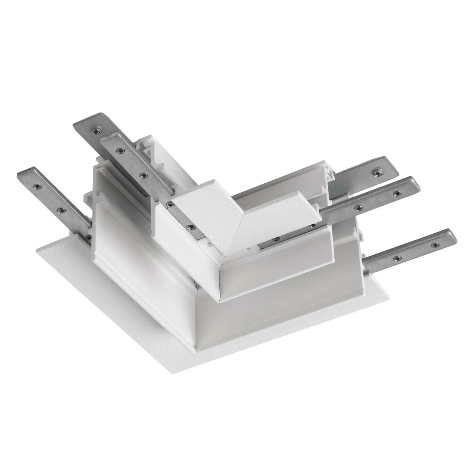 LA 1006590 L-spojka mechanická 48 V TRACK, pro montážní lištu hlub., vpravo, bílá - BIG WHITE (SLV)