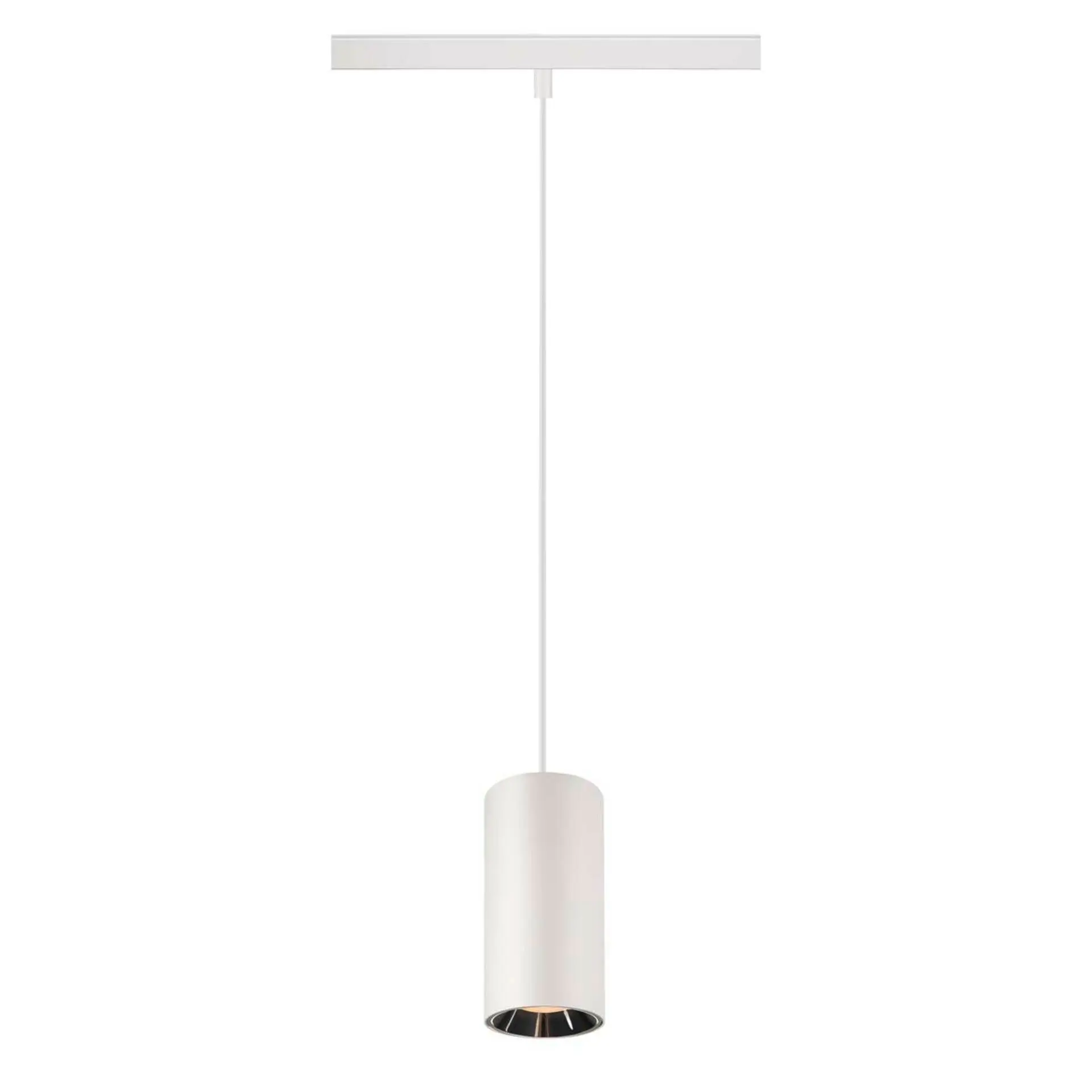 BIG WHITE SLV NUMINOS S 48 V TRACK DALI, závěsné svítidlo, bílé/chrom, 16 W, 960 lm, 2700 K, CRI90, 20° 1006824