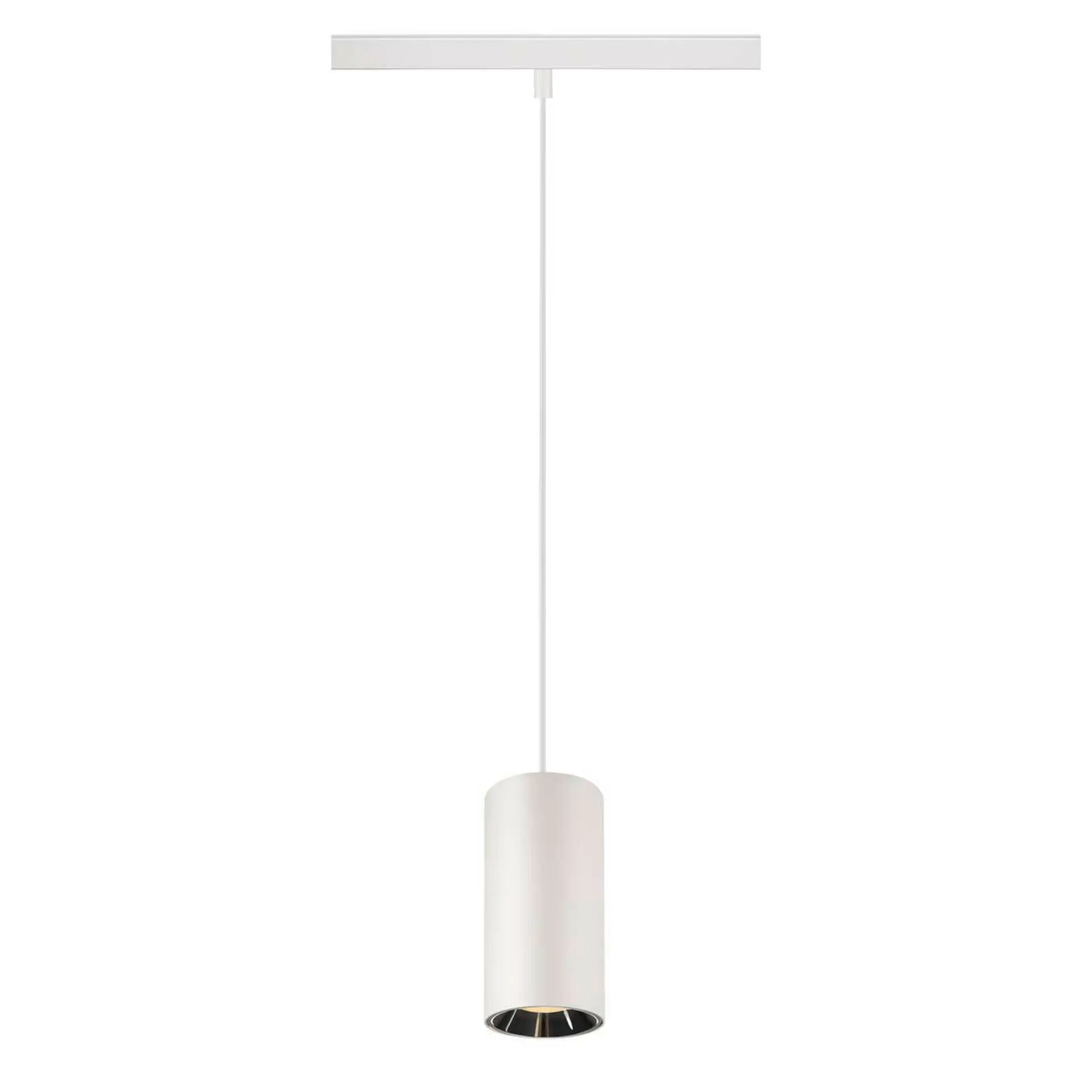 BIG WHITE SLV NUMINOS S 48 V TRACK DALI, závěsné svítidlo, bílé/chrom, 16 W, 1050 lm, 3000 K, CRI90, 20° 1006842