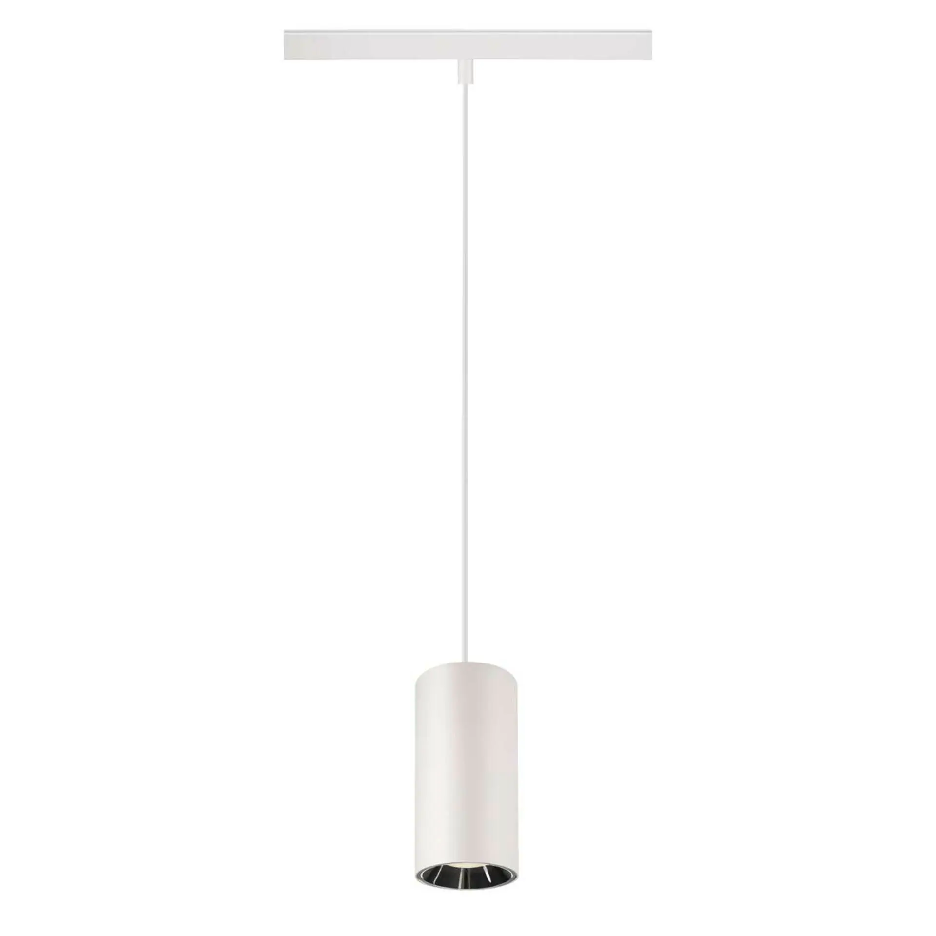 LA 1006860 NUMINOS® S 48V TRACK DALI závěsné svítidlo, bílá / chrom, 16W, 1350lm, 4000K, CRI90, 20° - BIG WHITE (SLV)