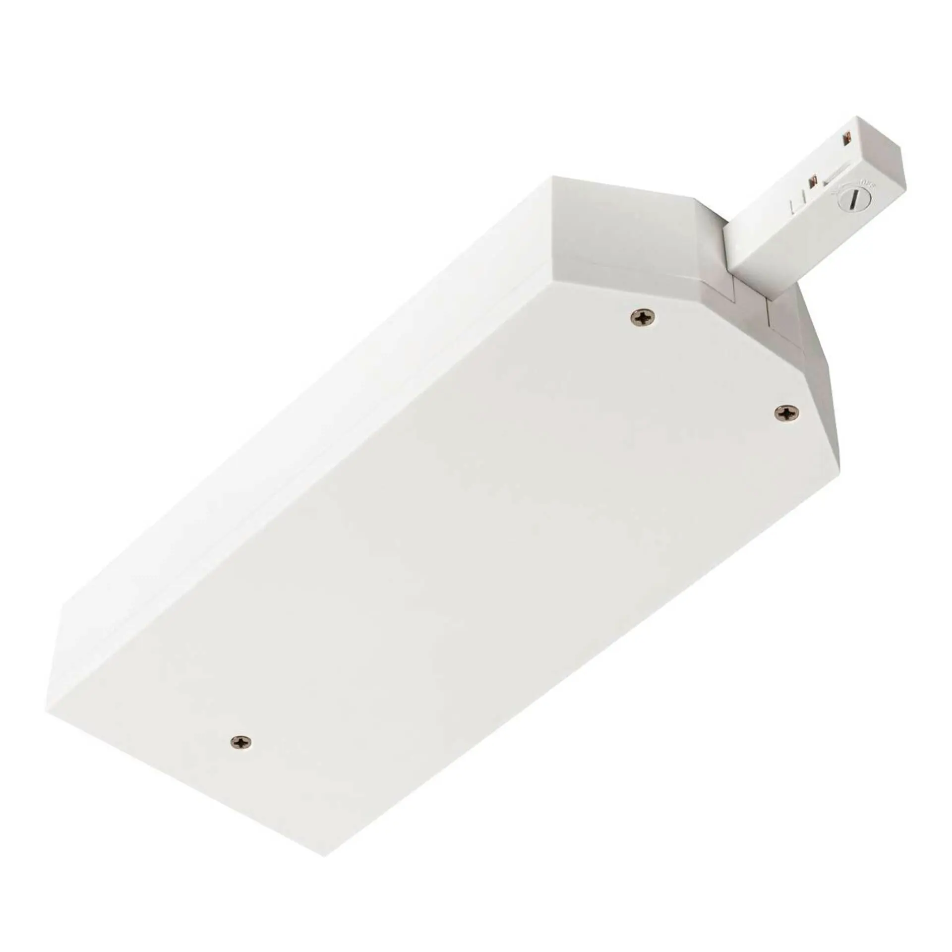 BIG WHITE SLV 48 V TRACK kryt transformátoru vč. koncového napáječe vlevo DALI, bílý 1007084