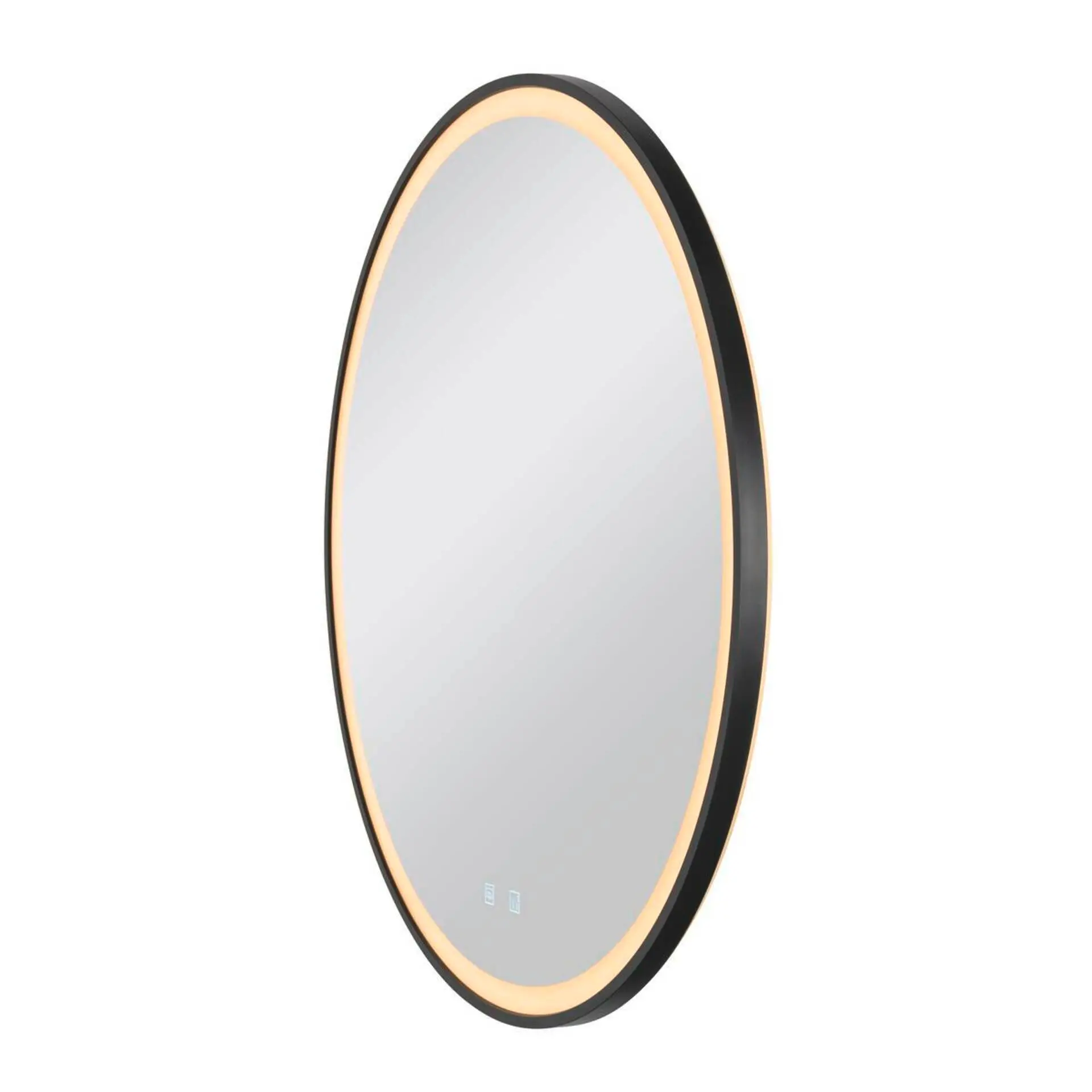 BIG WHITE SLV TRUKKO 80 zrcadlo 80 cm, chrom, černý okraj 1007202