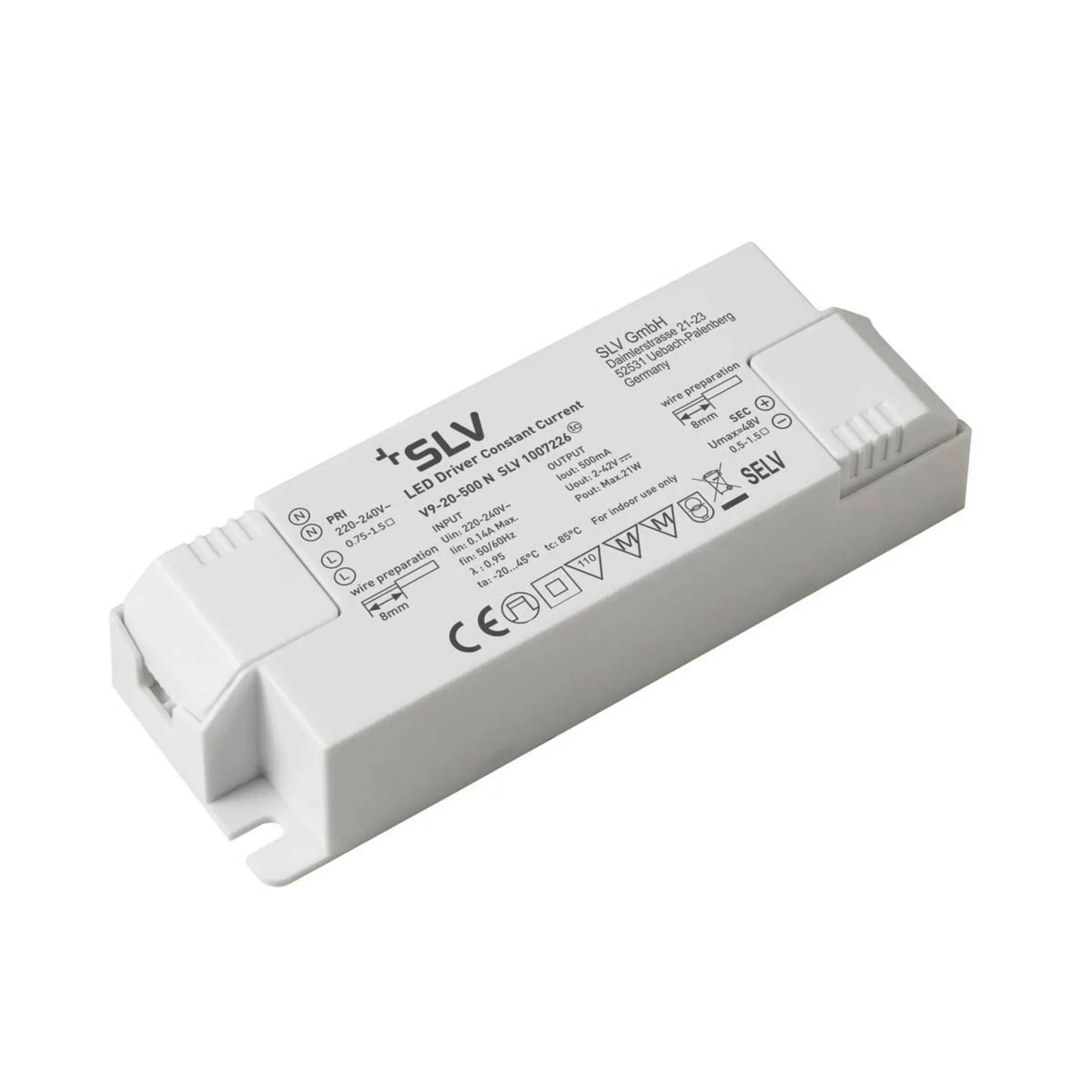 BIG WHITE SLV LED driver 21 W 500 mA 1007226
