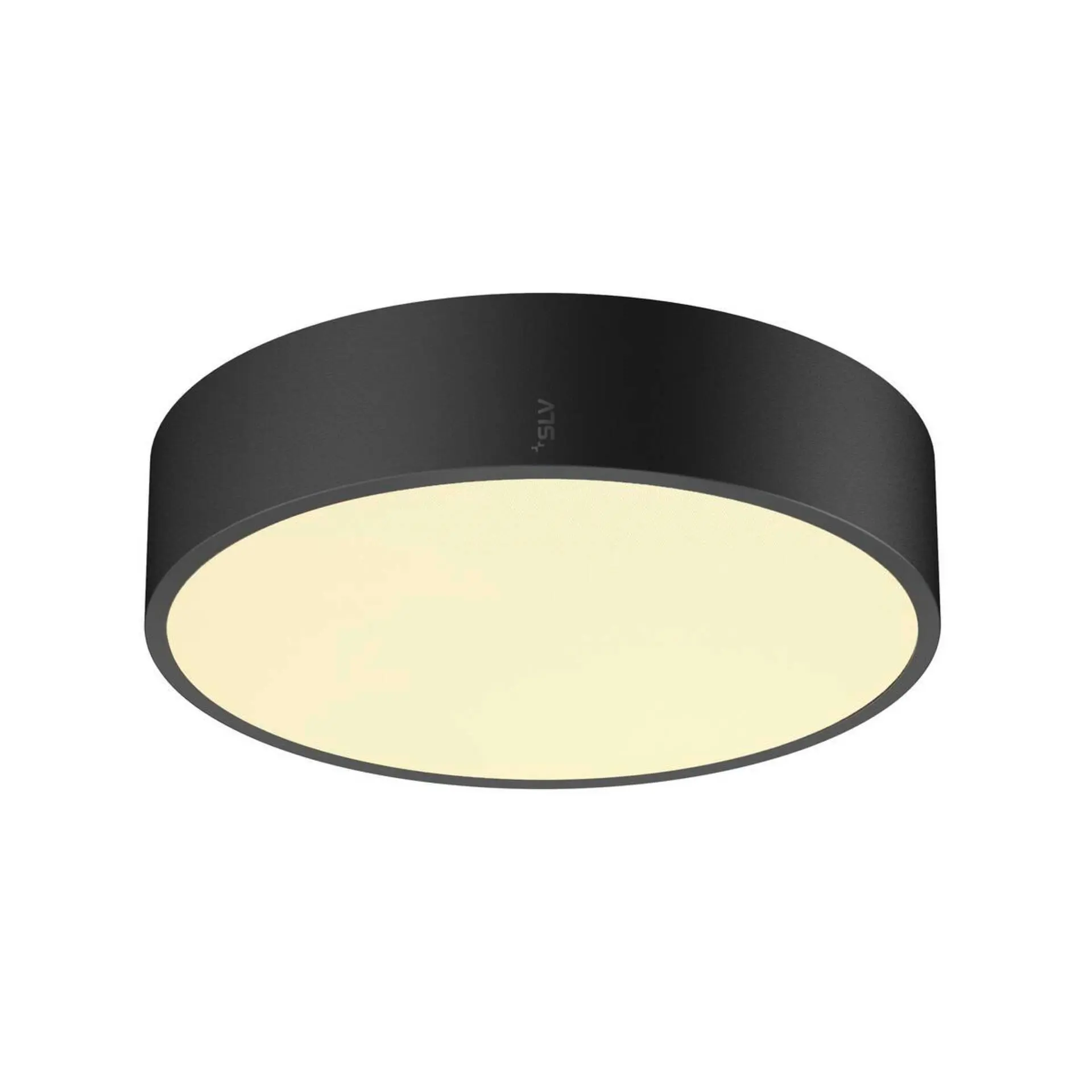 BIG WHITE SLV MEDO PRO 30 nástěnné a stropní nástavbové svítidlo, kulaté, 3000/4000K, 10W, fáze, 70°, UGR<19, černá 1007288