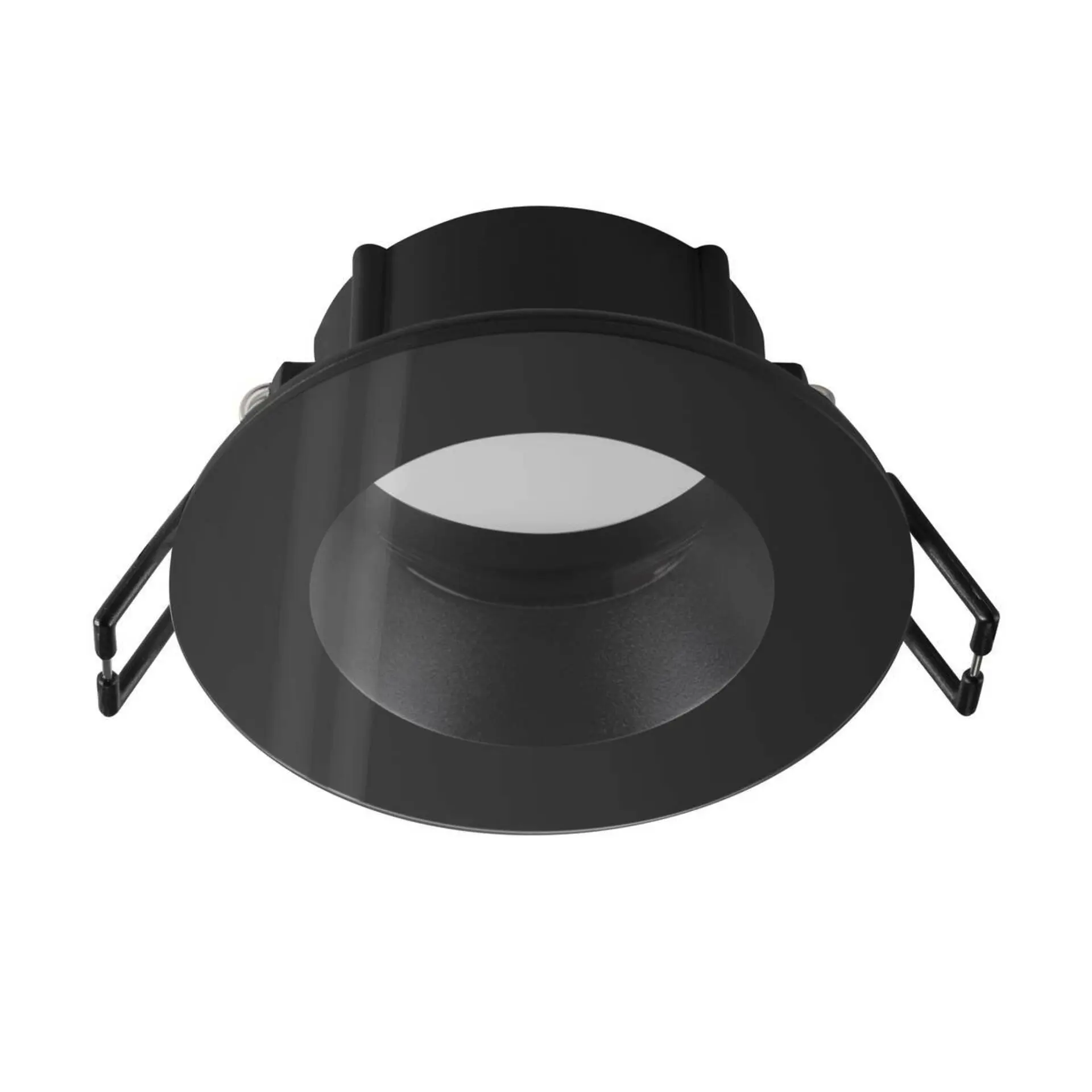LA 1007336 NEW TRIA® 68 kroužek pro vestavbu do stropu, D: 8,3 H: 3,55 cm, IP 65, vč. skla, černá - BIG WHITE (SLV)