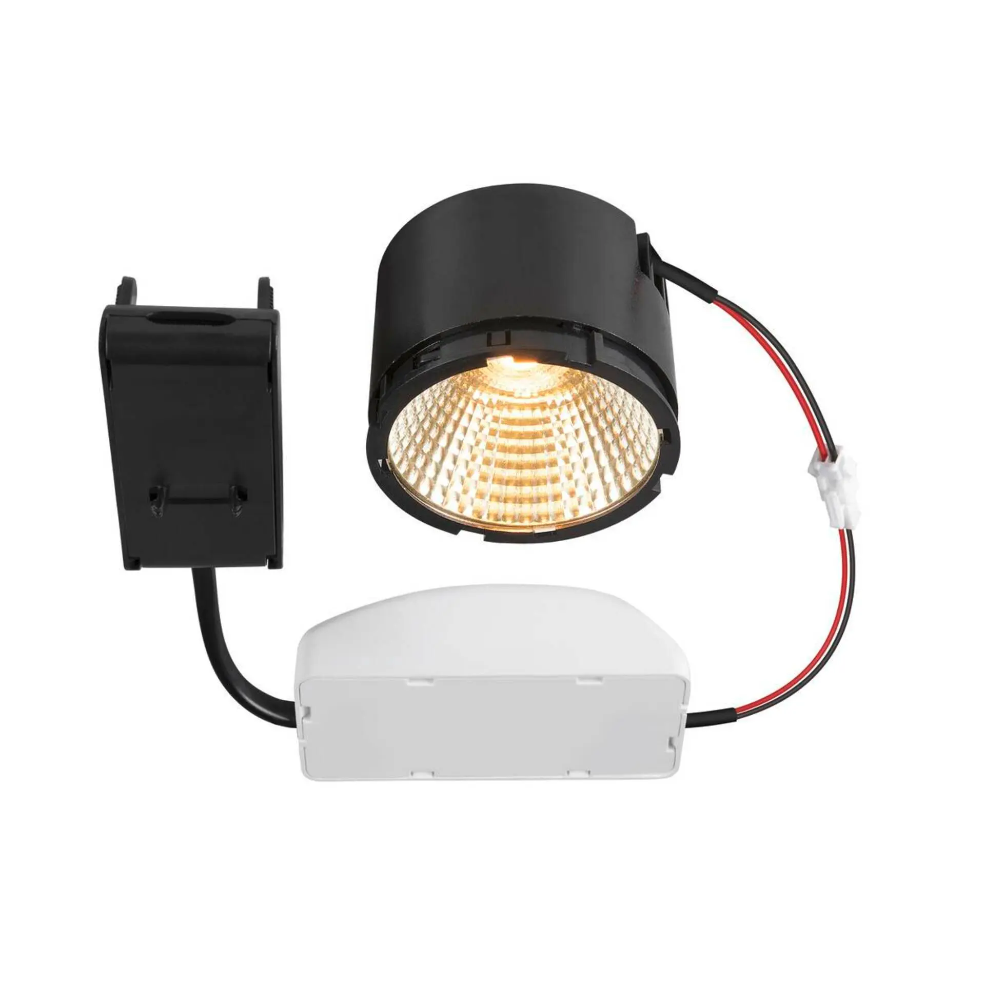 BIG WHITE SLV NEW TRIA LED modul, kulatá, 3000K, 38°, fáze, černá 1007410