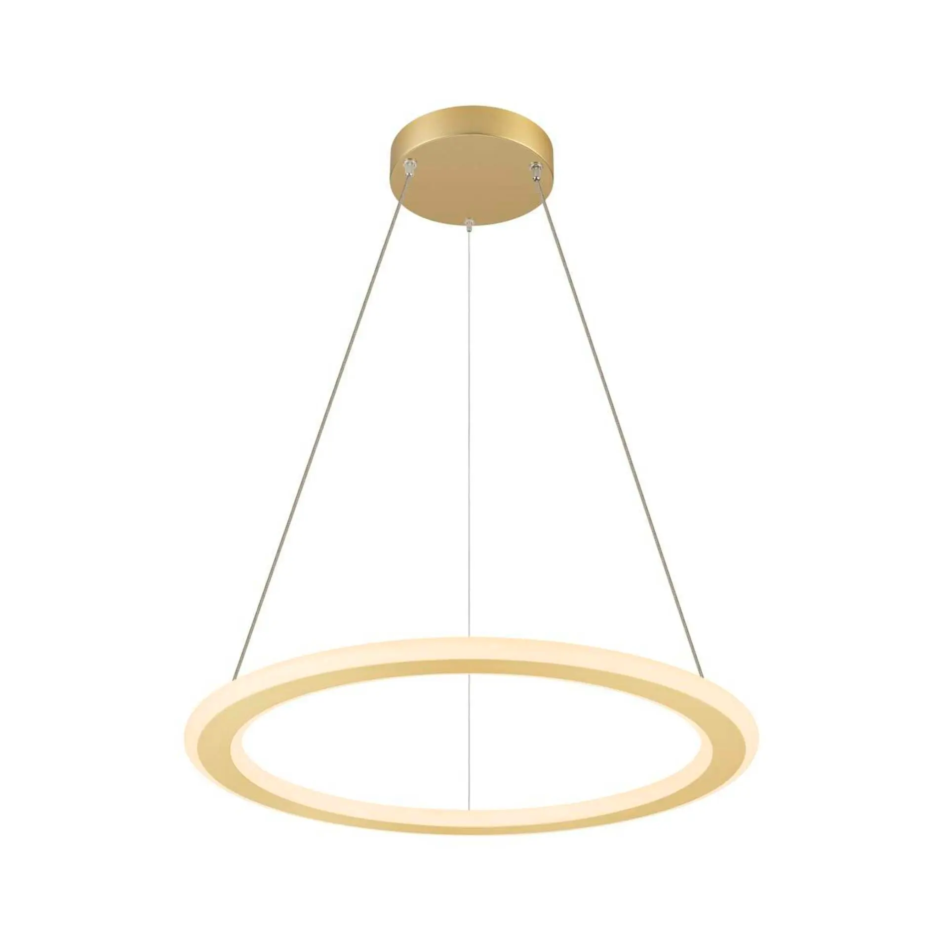 BIG WHITE SLV ONE FLAT PD single, závěsná lampa, 180cm, 2700/3000K, PHASE, mosaz 1007857