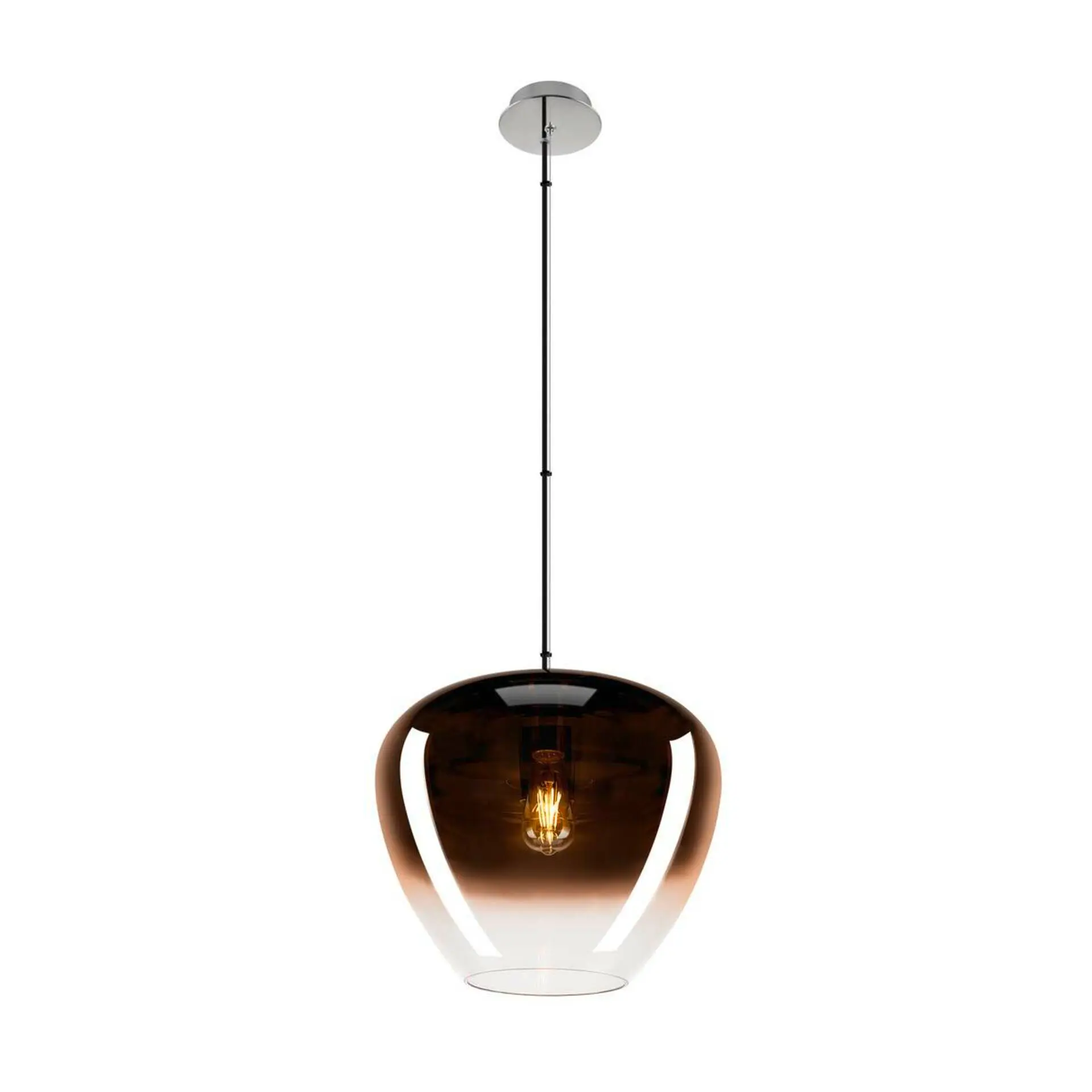 BIG WHITE SLV PANTILO CONVEX 40 závěsné svítidlo, 150cm, E27, max. 40W, měď 1007876