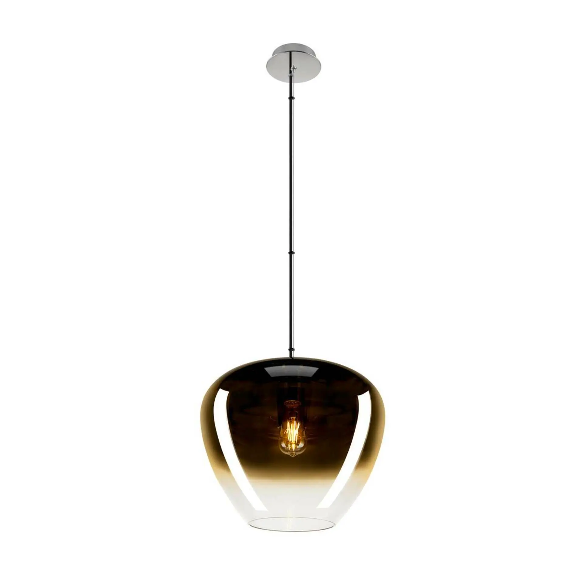 BIG WHITE SLV PANTILO CONVEX 40 závěsné svítidlo, 150cm, E27, max. 40W, zlaté 1007877