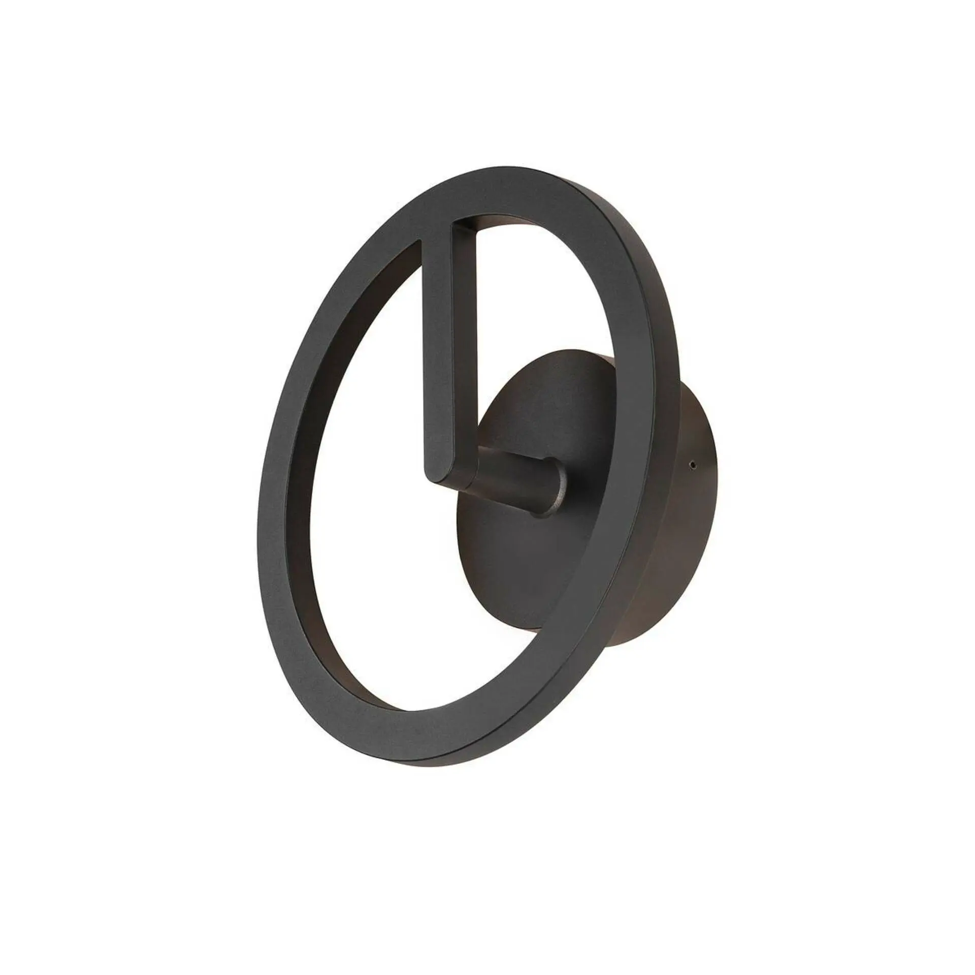 LA 1007918 Q-RING nástěnné svítidlo, 3000 K FÁZE, IP65, černá - BIG WHITE (SLV)