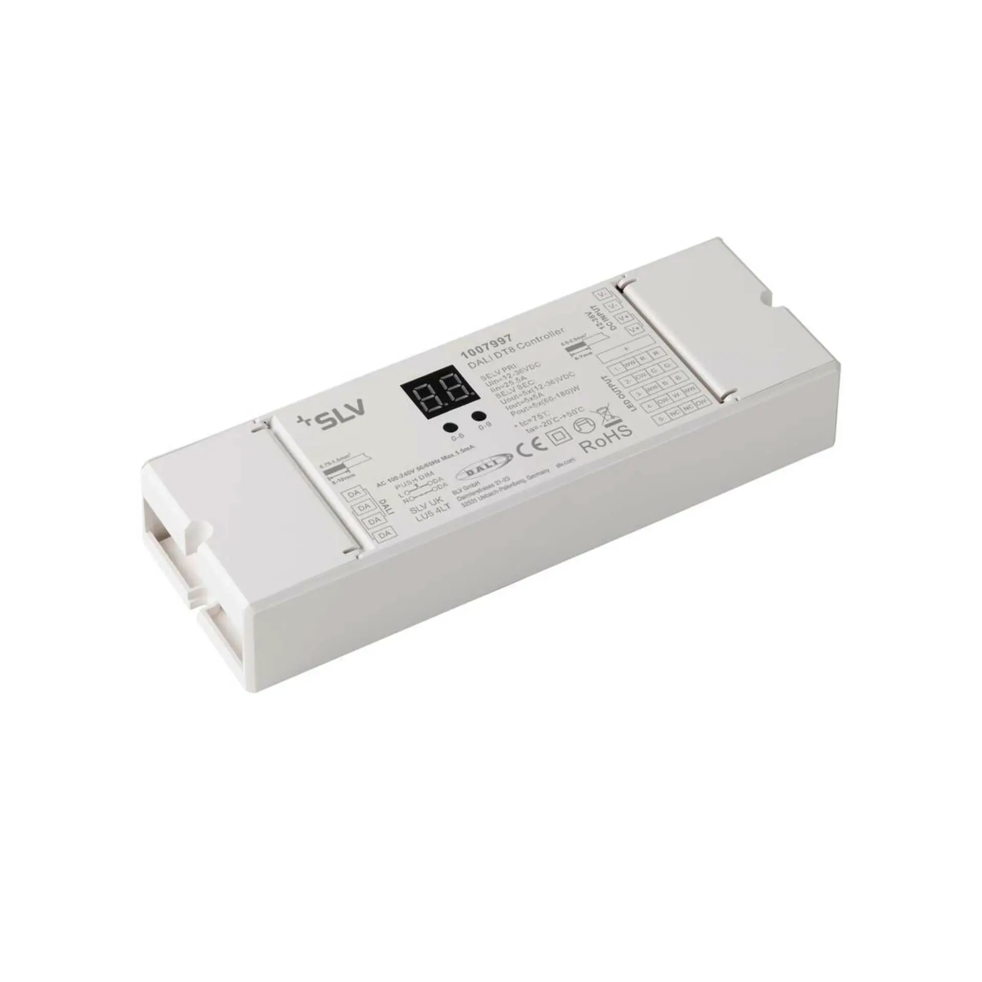 BIG WHITE SLV řídící jednotka 24V pro LED pásky, DALI, DT8, 5 kanálů 1007997