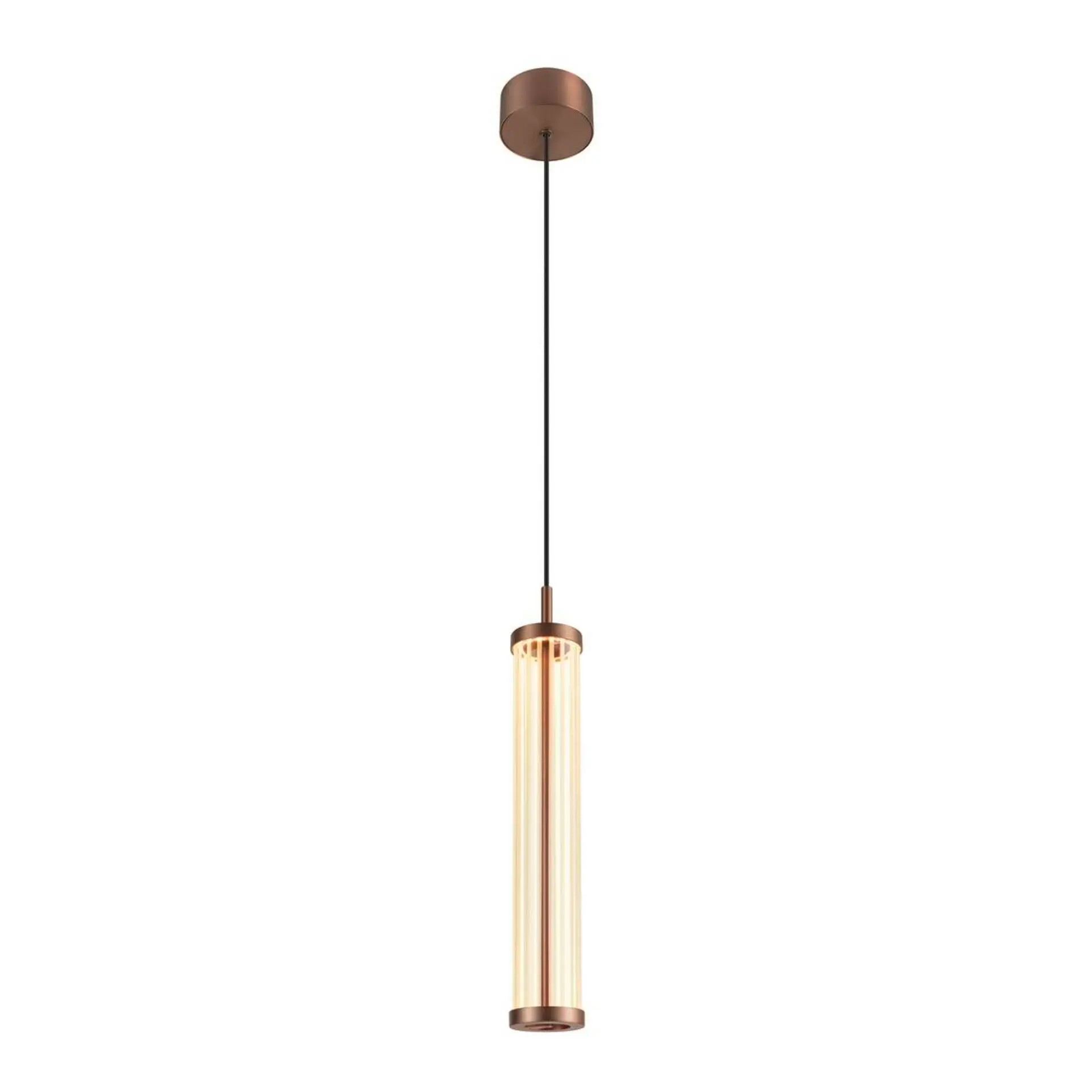 BIG WHITE SLV QUIMERA závěsná lampa, 150cm, 2700/3000K, fázově stmívatelné, měď 1008034
