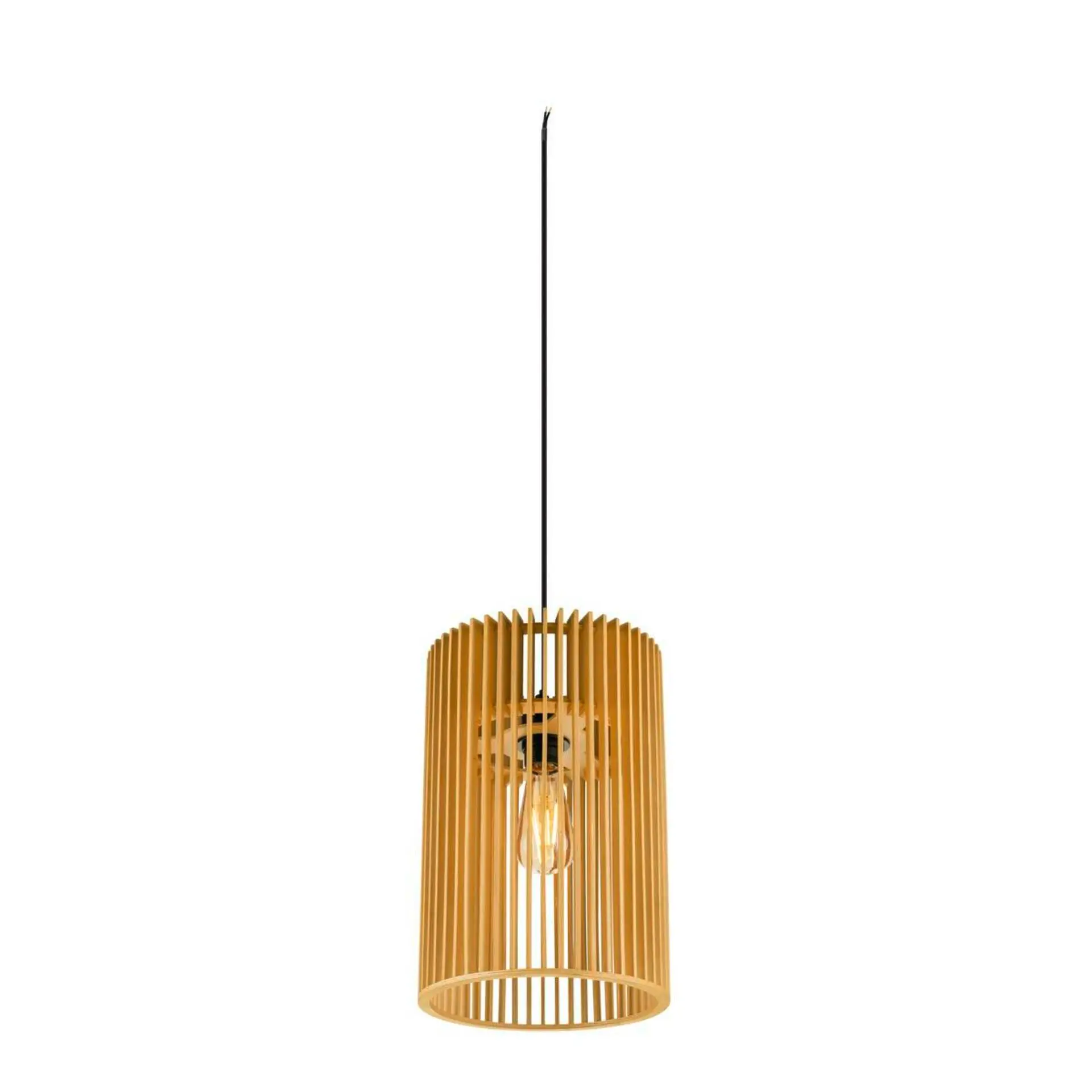LA 1008047 WUD závěsné světlo, E27, válcové, otevřená koncovka kabelu, 1 x max. 60 W, černé - BIG WHITE (SLV)