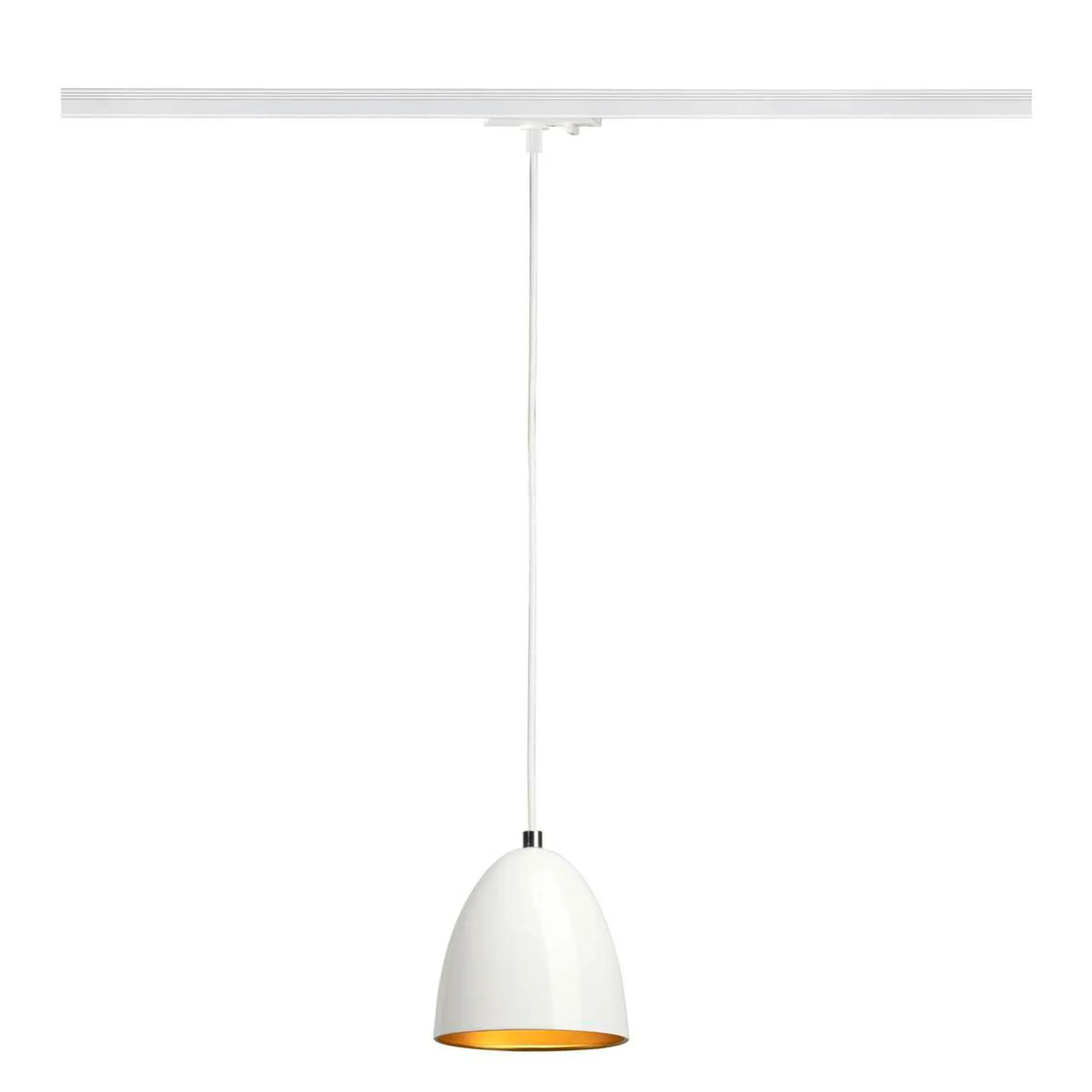 BIG WHITE SLV PARA CONE 14 závěsné svítidlo 1fázový systém, GU10, bílá/zlatá 1008059