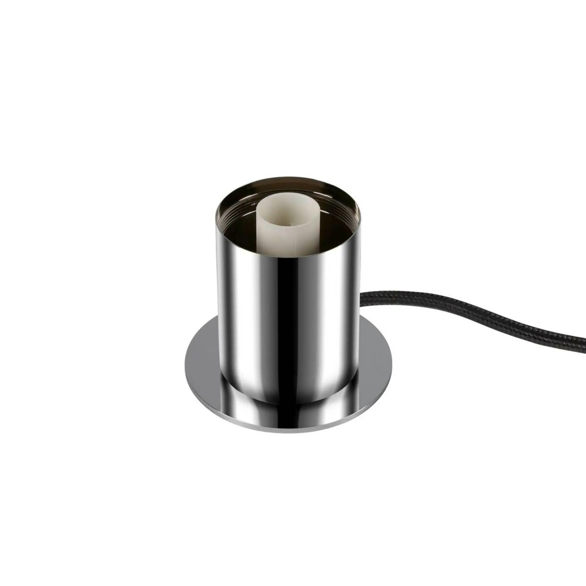 LA 1008111 VARYT Stolní lampa, kulatá, 1x max. 6W, E14, chrom - BIG WHITE (SLV)