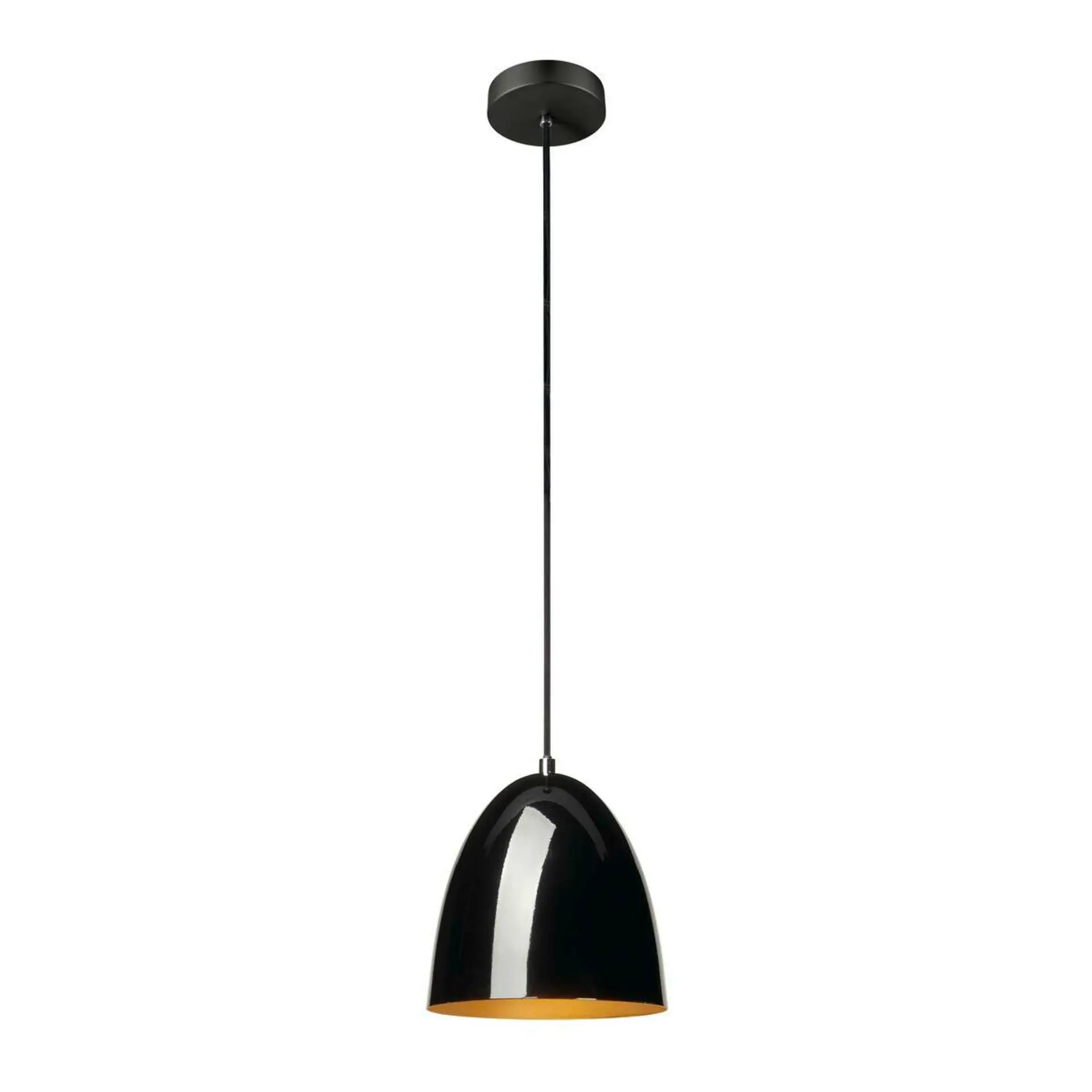 BIG WHITE SLV PRO CONE 20 závěsné svítidlo, délka závěsu 250 cm, E27, 1x max. 60 W, zlatá / černá 1008129