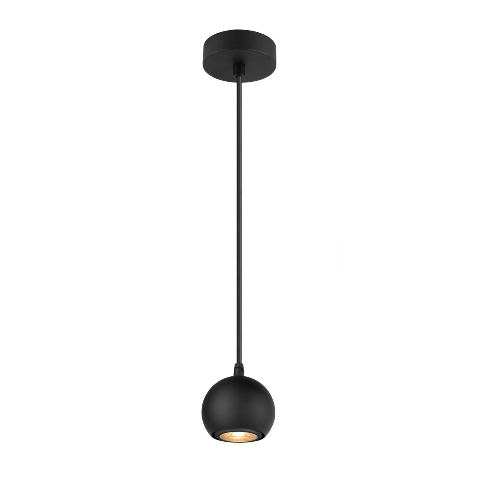 LA 1008172 LIGHT EYE® 90 závěsné svítidlo, GU10, délka závěsu 150cm, 1x max. 6W, matně černá - BIG WHITE (SLV)