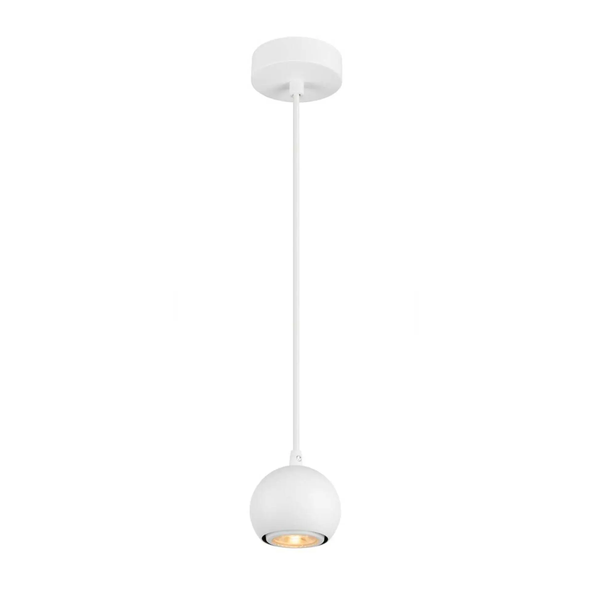 BIG WHITE SLV LIGHT EYE 90 závěsné svítidlo, GU10, délka závěsu 150cm, 1x max. 6W, matně bílá 1008173