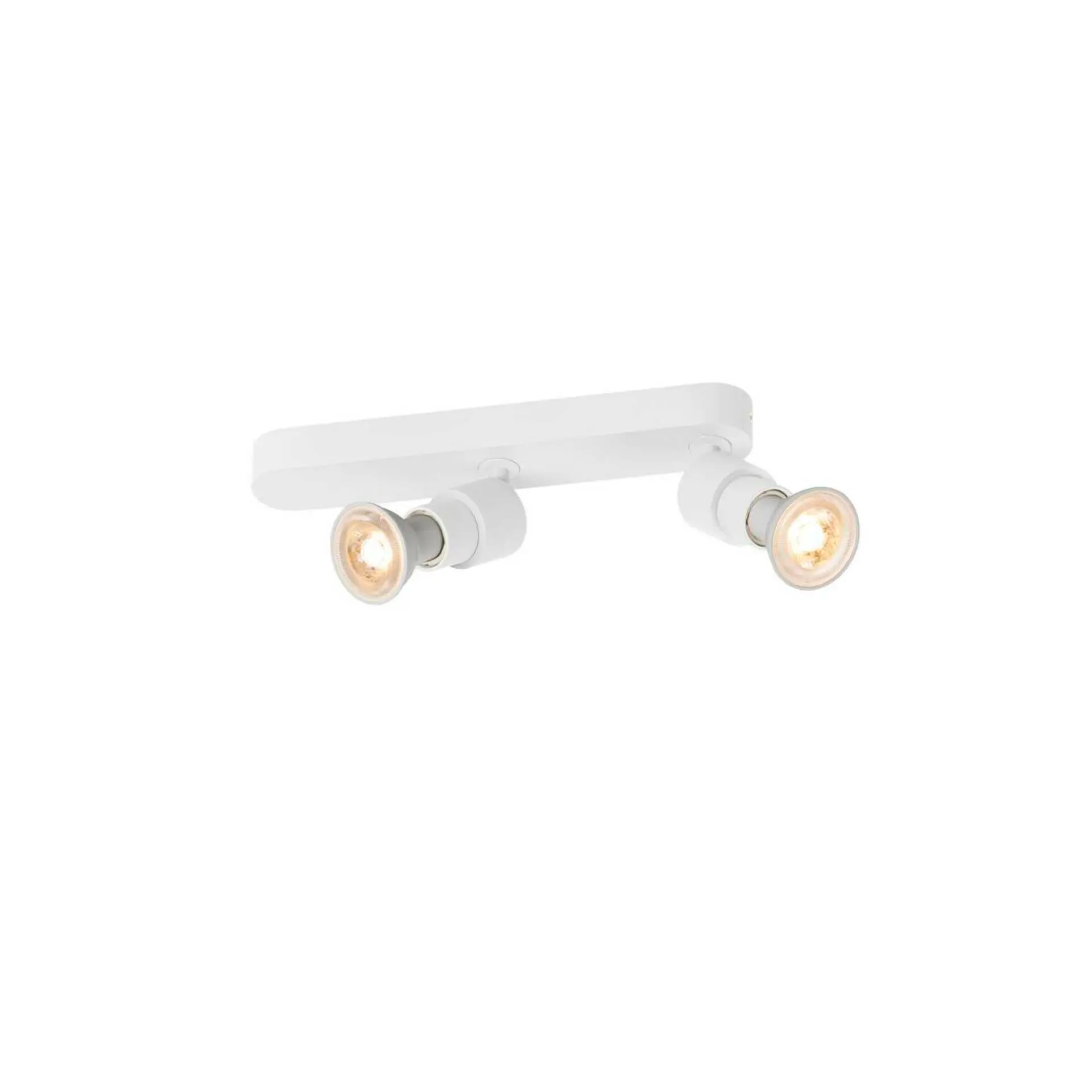 BIG WHITE SLV PURI 2.0 Basic nástěnné a stropní svítidlo, asymetrické, kulaté, 2 x max. 6W GU10, bílé 1008232