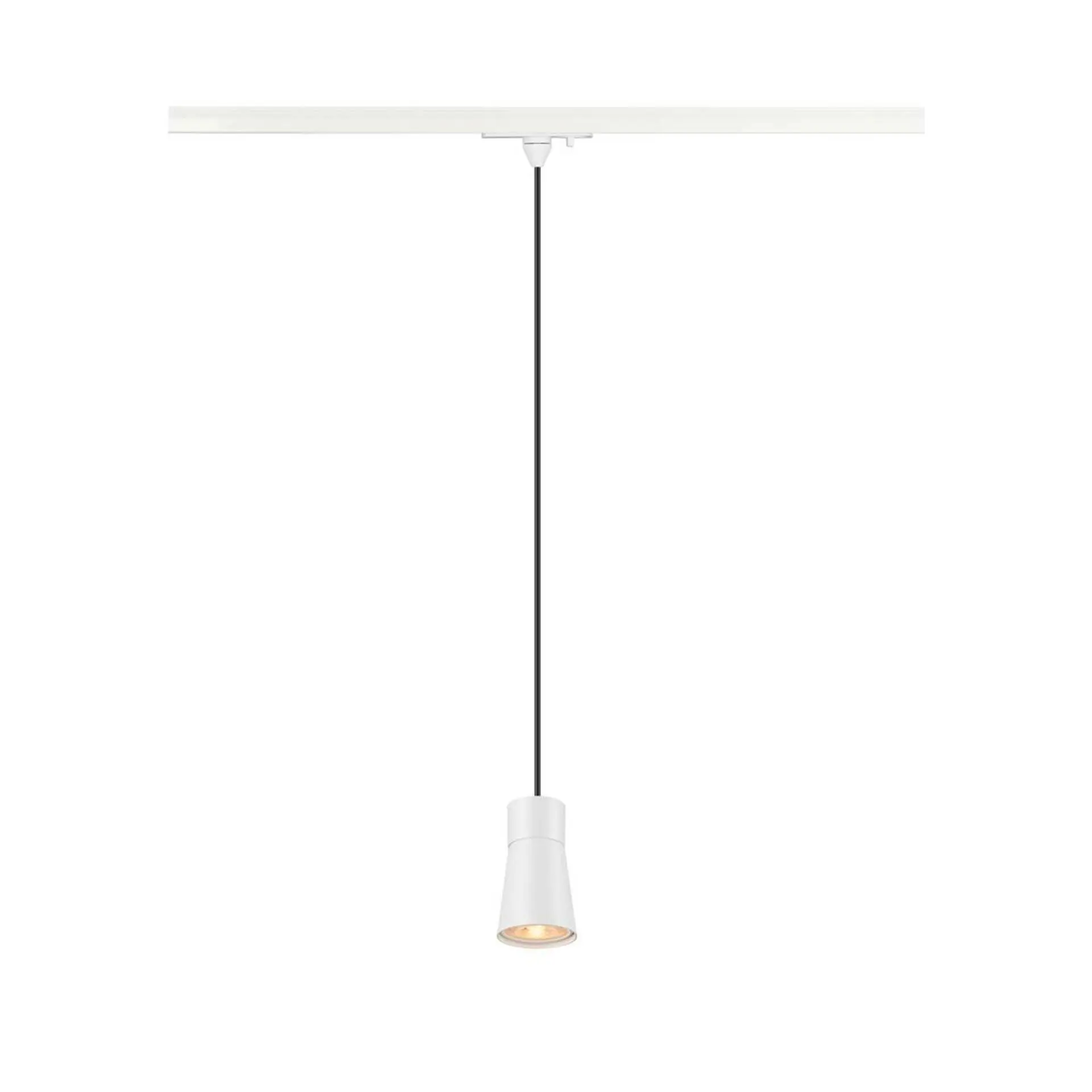 BIG WHITE SLV PURI 2.0 Cone 1~ závěsné světlo, GU10, délka závěsu 200cm, 1x max. 6W, bílá barva. 1008260