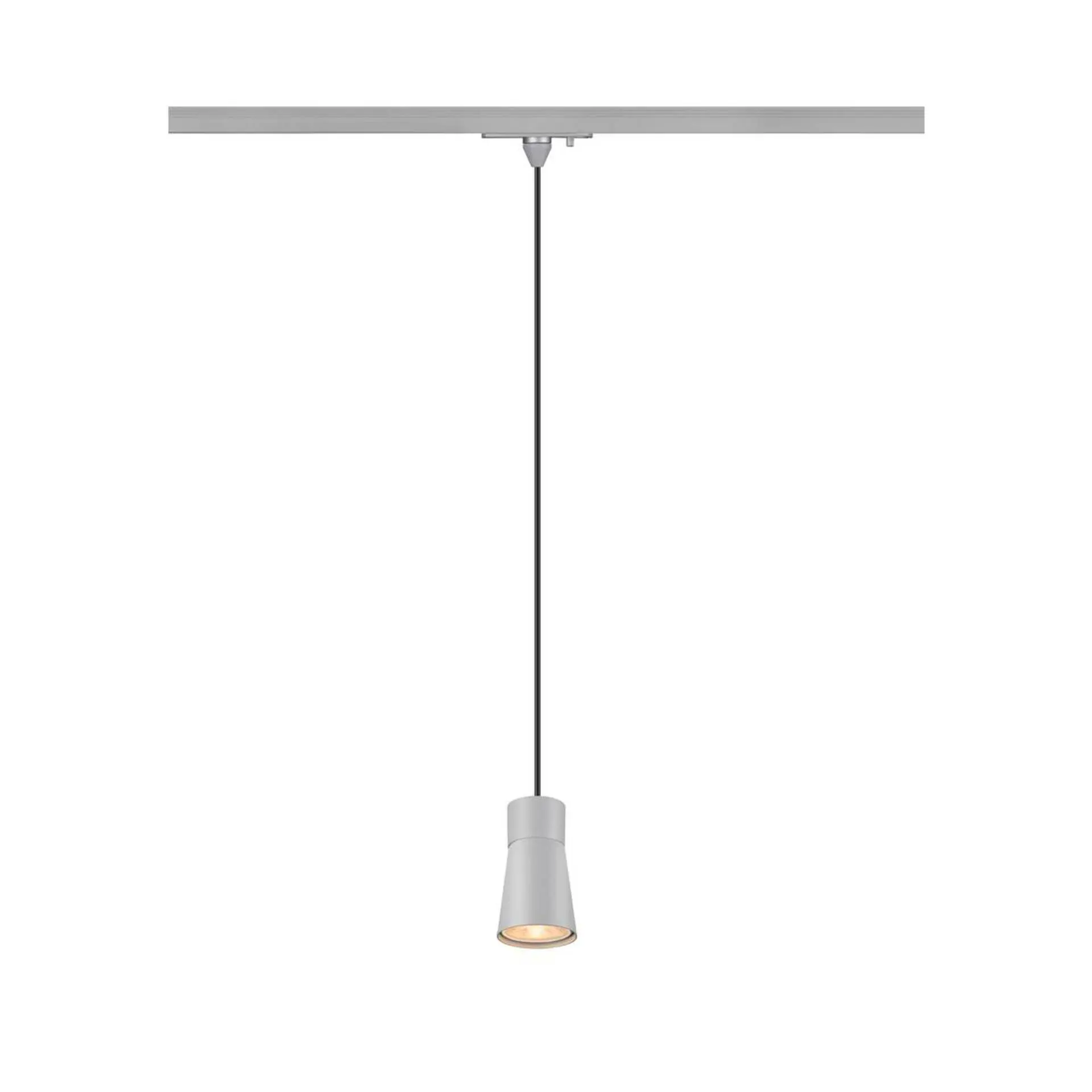 BIG WHITE SLV PURI 2.0 Cone 1~ závěsné světlo, GU10, délka závěsu 200cm, 1x max. 6W, šedá barva 1008261