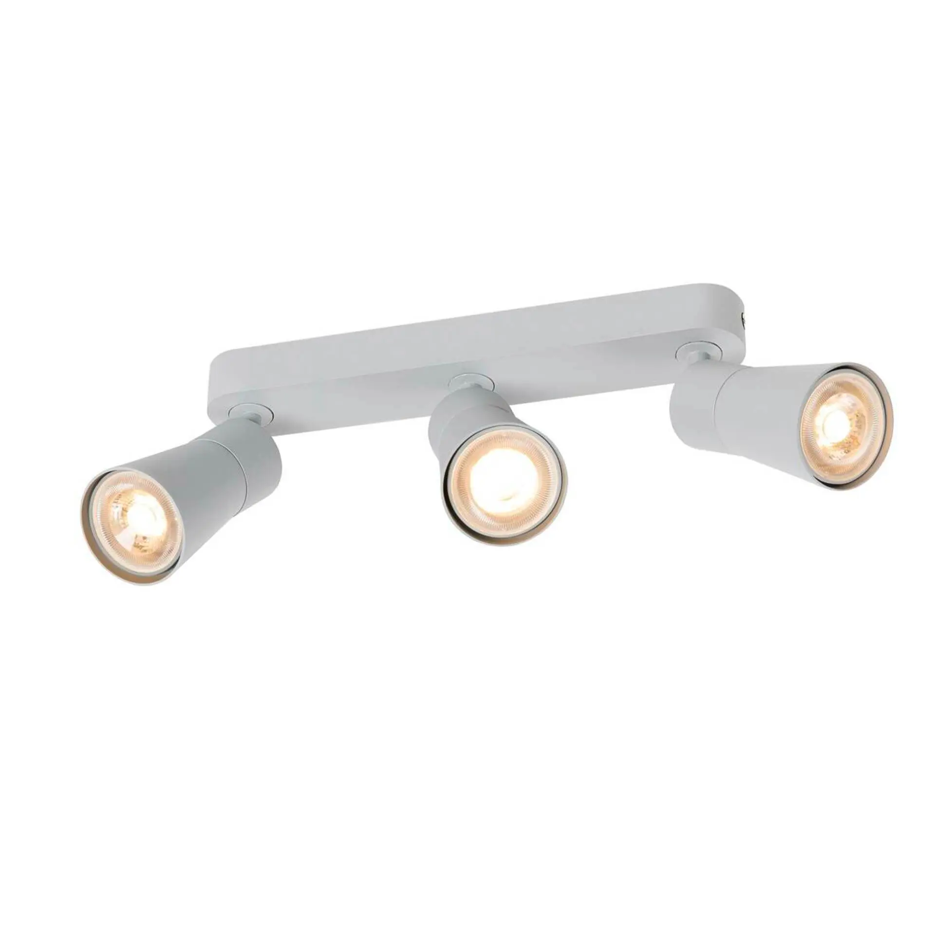 LA 1008327 PURI 2.0 Cone nástěnné a stropní svítidlo, dlouhé provedení, 3 x max. 6W GU10, šedá - BIG WHITE (SLV)