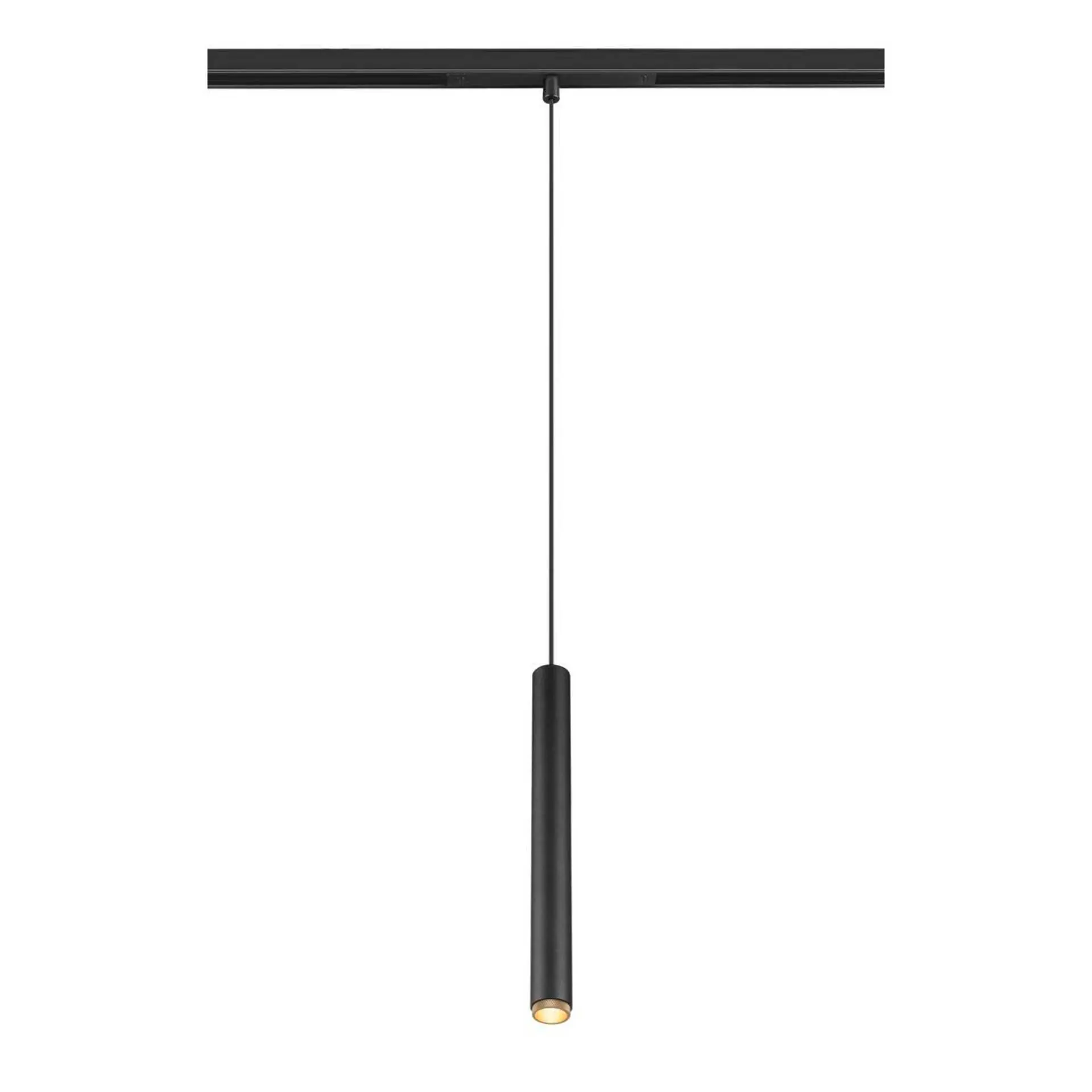 LA 1008466 GRIP! S 48V závěsné svítidlo, délka závěsu 200 cm, 2000-3000 K, 29°, DALI, Dim-to-Warm, černá / zlatá - BIG WHITE (SLV)