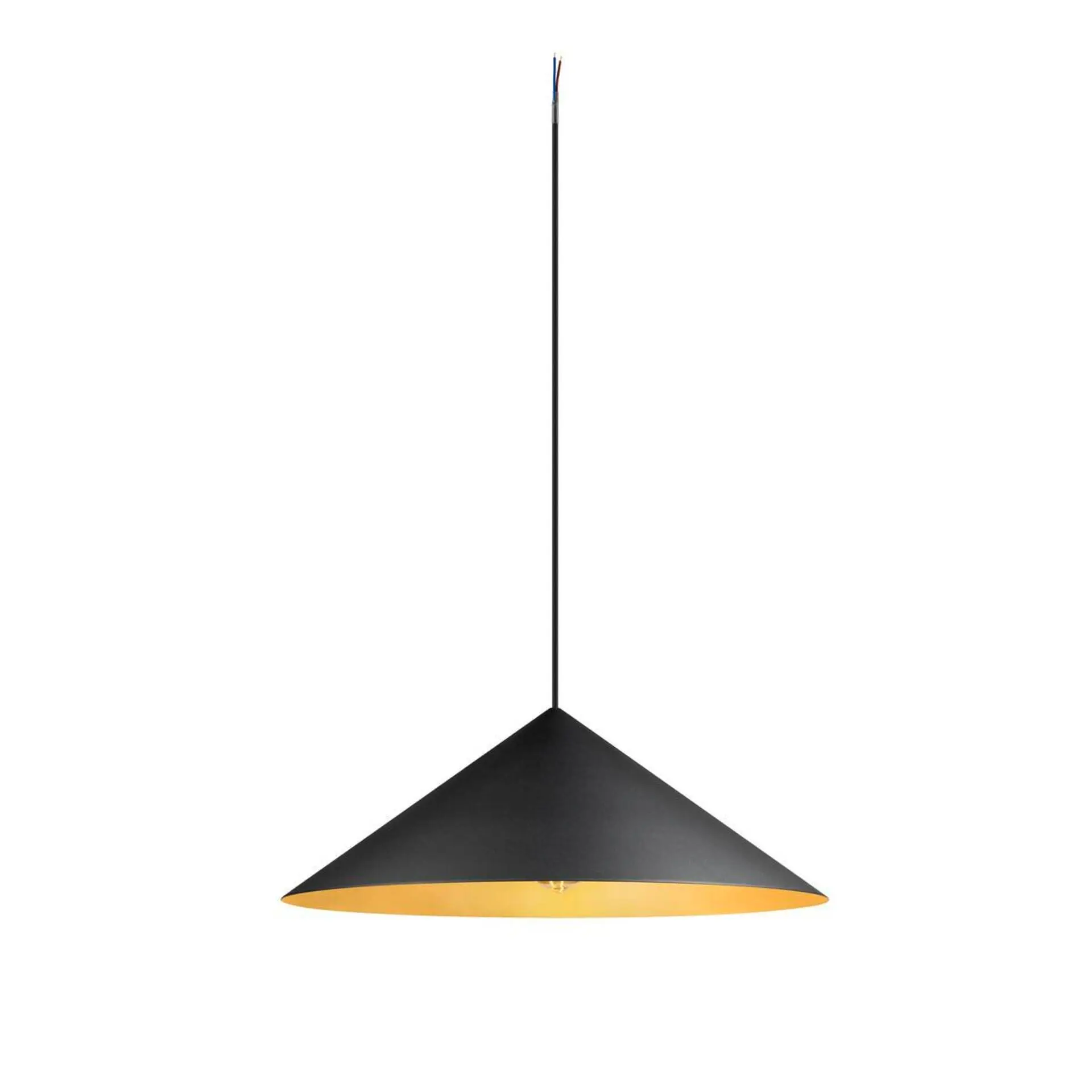 LA 1008508 MAGICO 55 závěsné svítidlo, E27, délka závěsu 180cm, 1x max. 10W, matná černá / zlatá - BIG WHITE (SLV)
