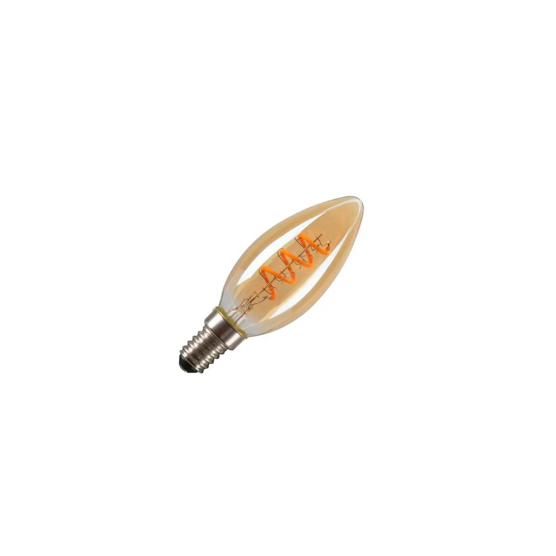 LA 1008648 LED C35 LED-žárovka, zlatá, E14, 2W, 2200K - BIG WHITE (SLV)