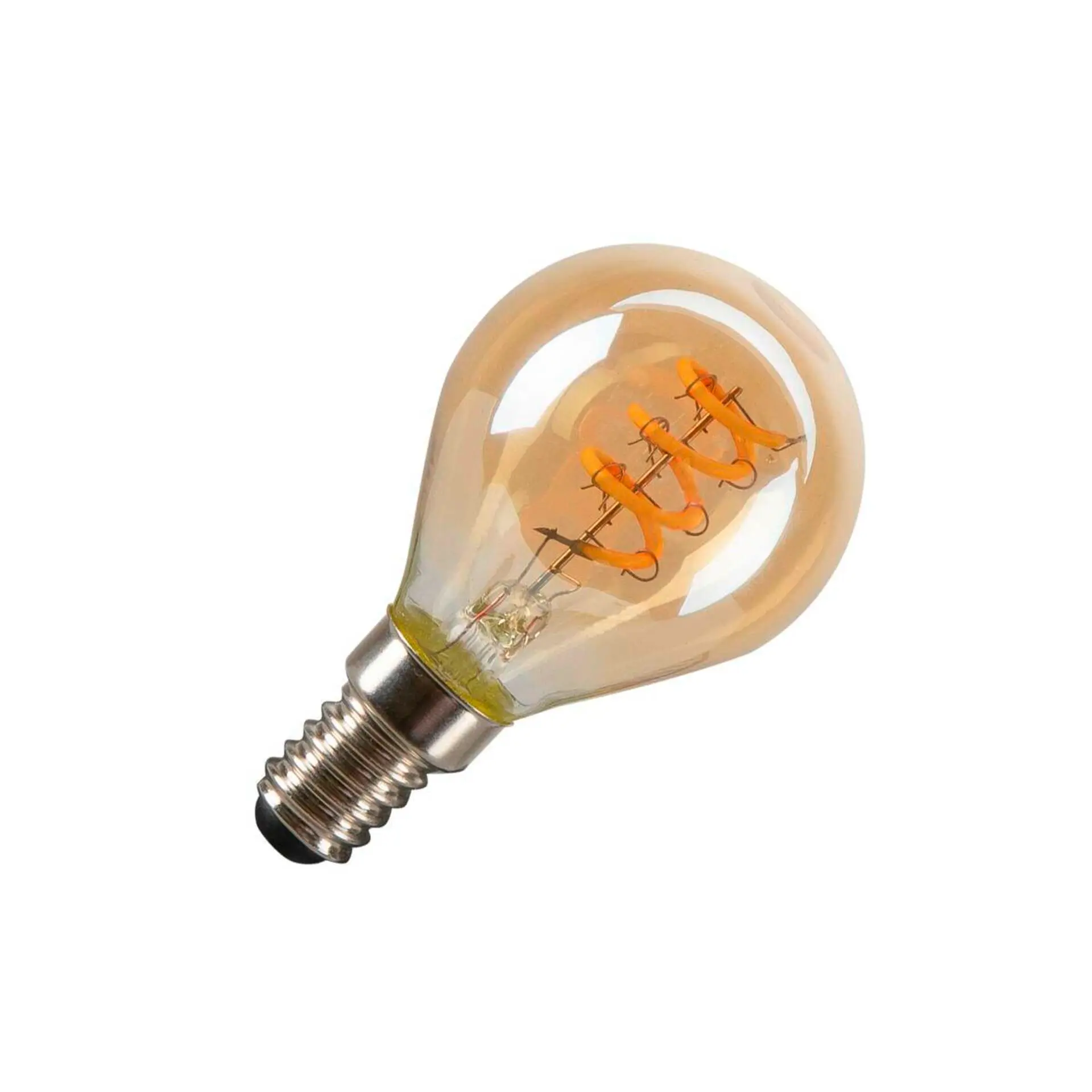 LA 1008650 LED G45 LED-žárovka, zlatá, E14, PHASE, 2W, 2200K - BIG WHITE (SLV)