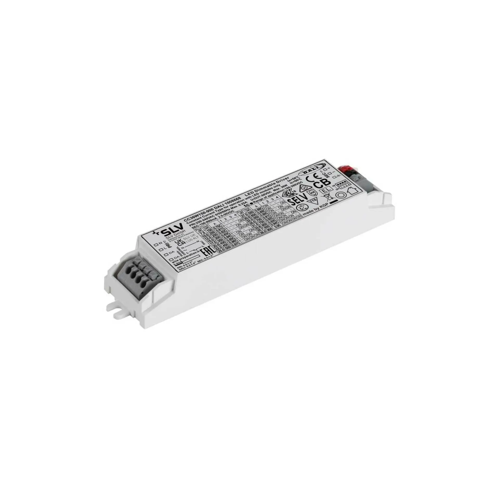 LA 1008668 LED ovladač 36W 100-900mA, DALI - BIG WHITE (SLV)