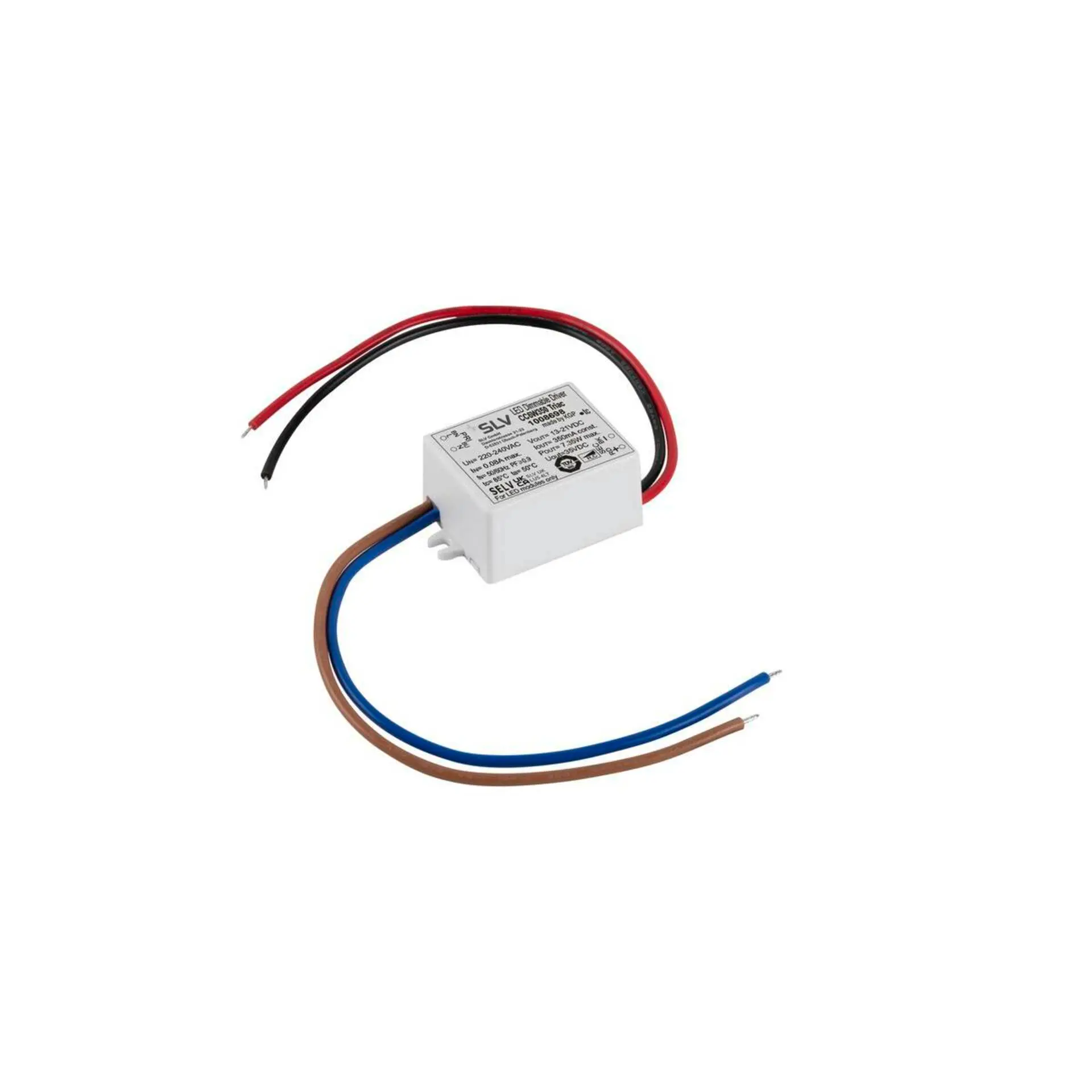 LA 1008698 LED ovladač 6W, 350mA, PHASE, bílý - BIG WHITE (SLV)