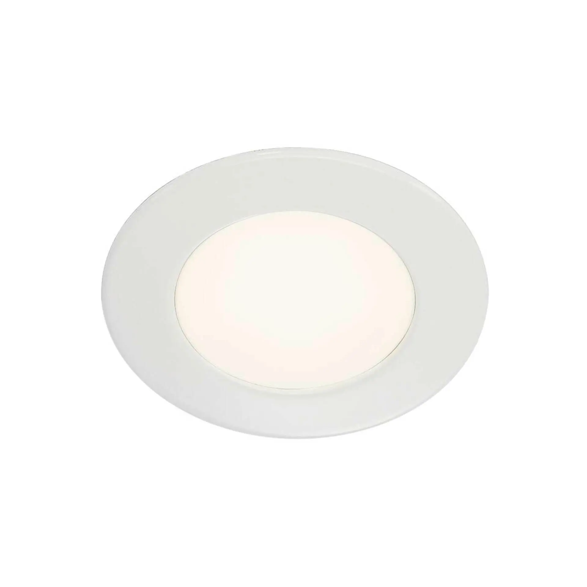 BIG WHITE SLV DL 126, vestavné svítidlo, LED SMD, 3000K, kulaté, bílé, max. 3 W, vč. listových pružin 112221
