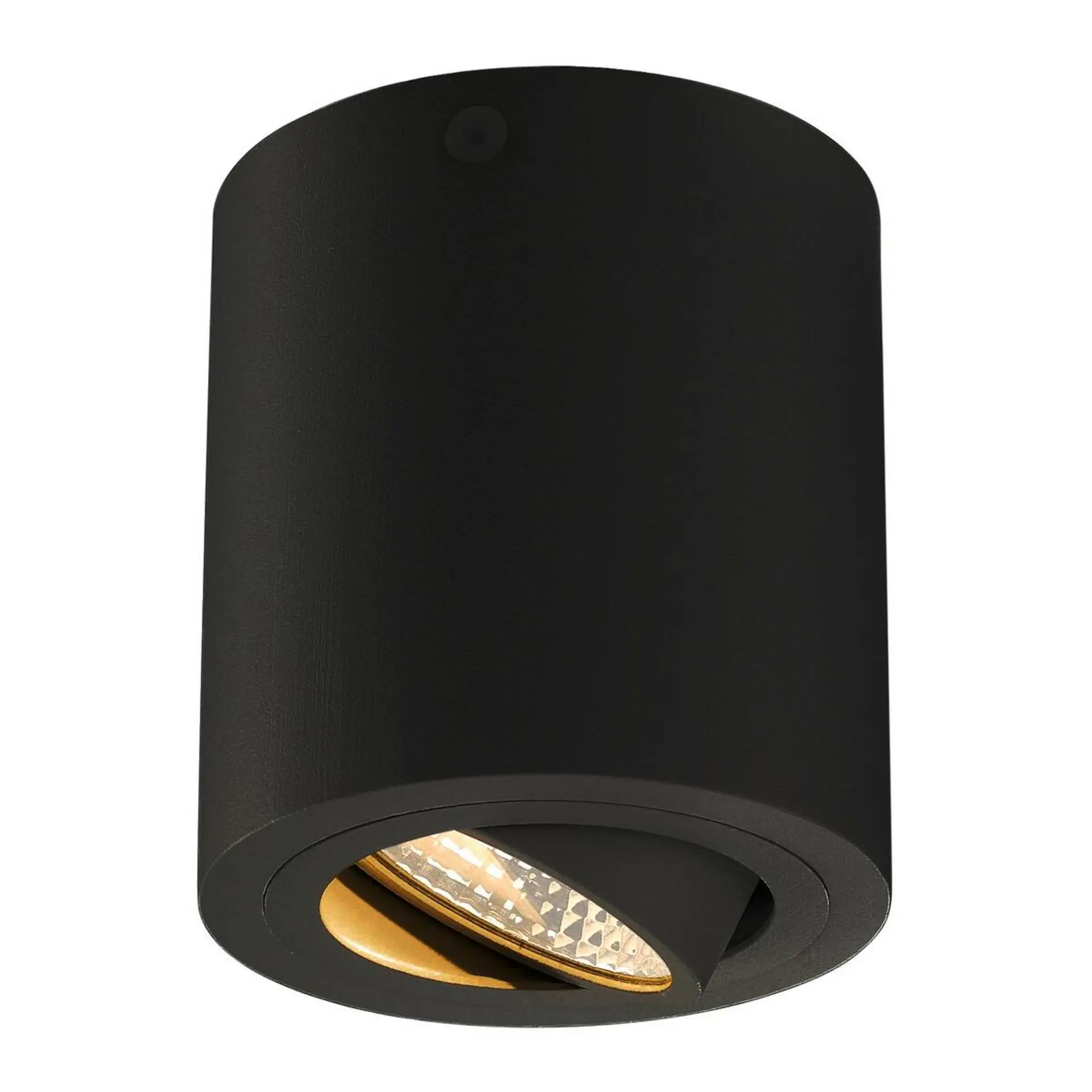 BIG WHITE SLV TRILEDO ROUND CL, stropní svítidlo, LED, 3000K, kulaté, černé matné, 38°, 6,2 W, vč. ovladače 113930