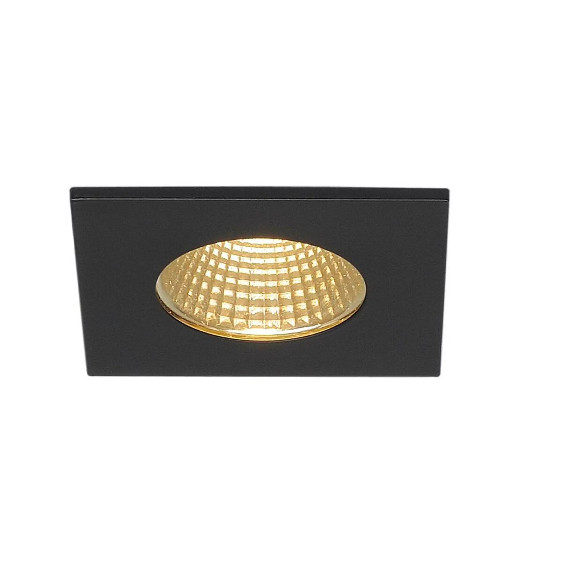 LA 114430 PATTA-I zápustná matná černá hranatá 230V/500mA LED 9W 38° 3000K - BIG WHITE (SLV)