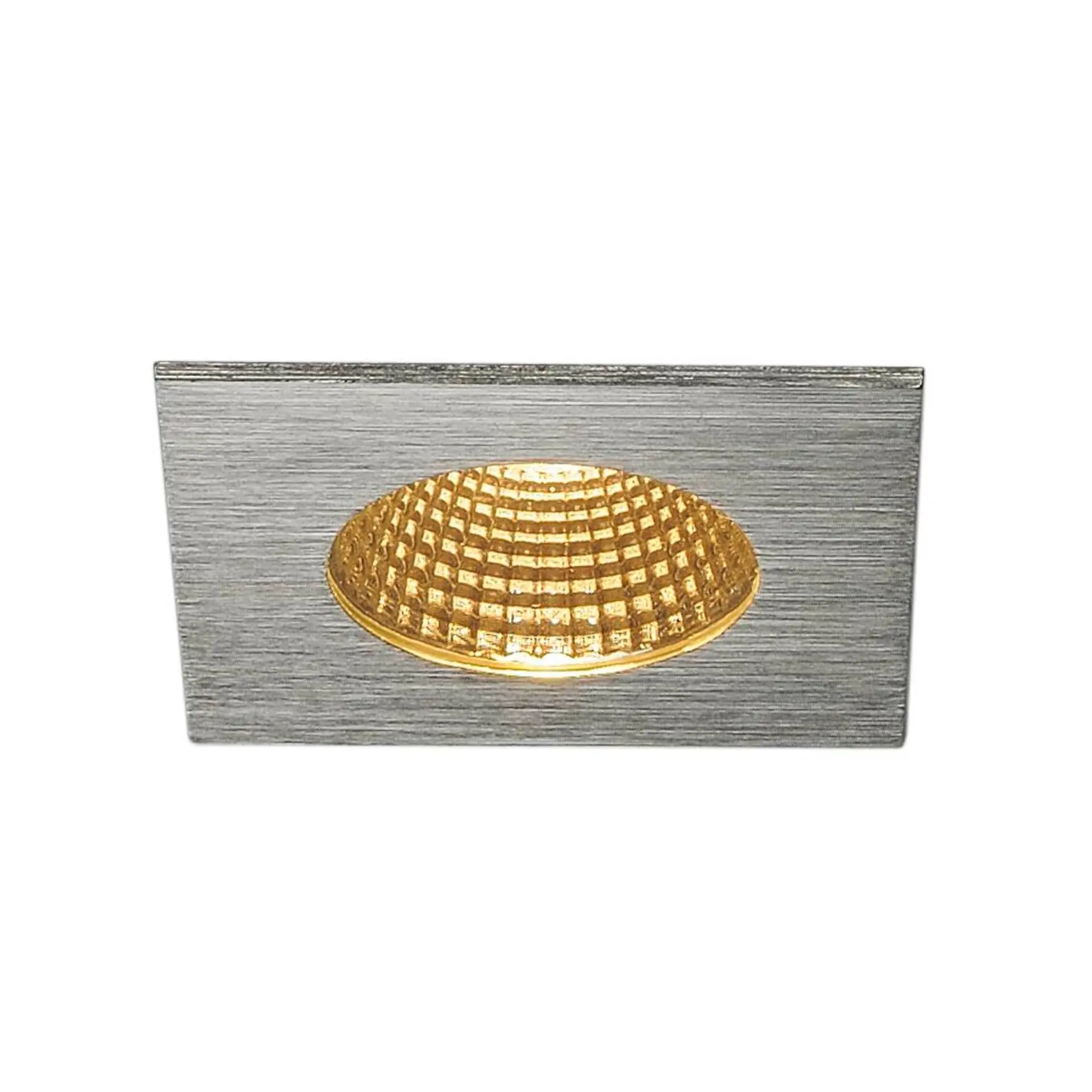 BIG WHITE SLV PATTA-I, vestavné svítidlo, LED, 3000K, hranaté, kartáčovaný Al, 38°, vč. ovladače 114436