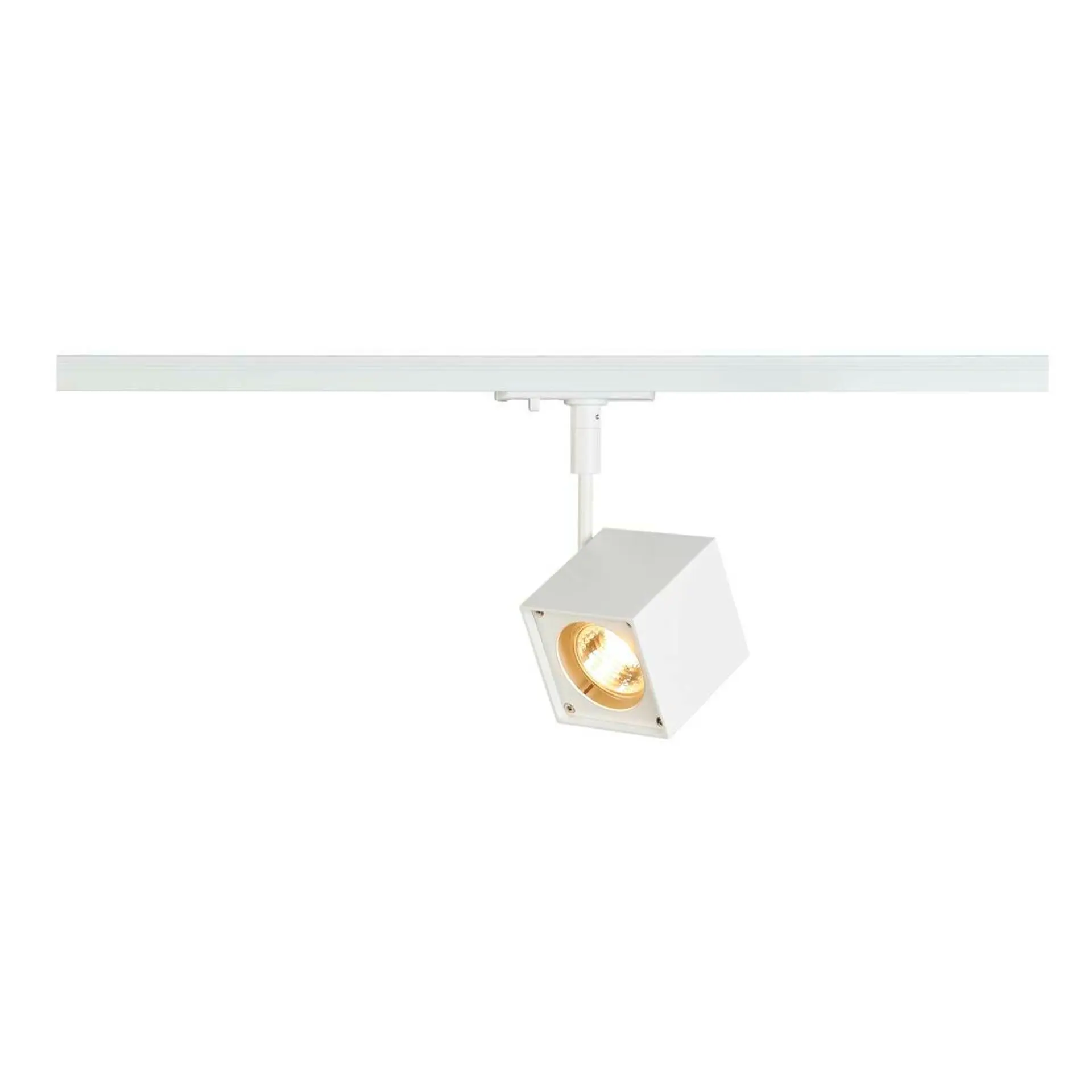 BIG WHITE SLV ALTRA DICE, bodové svítidlo pro vysokonapěťovou 1fázovou proudovou sběrnici, LED GU10 51 mm, hranaté, bílé, 50 W, vč.