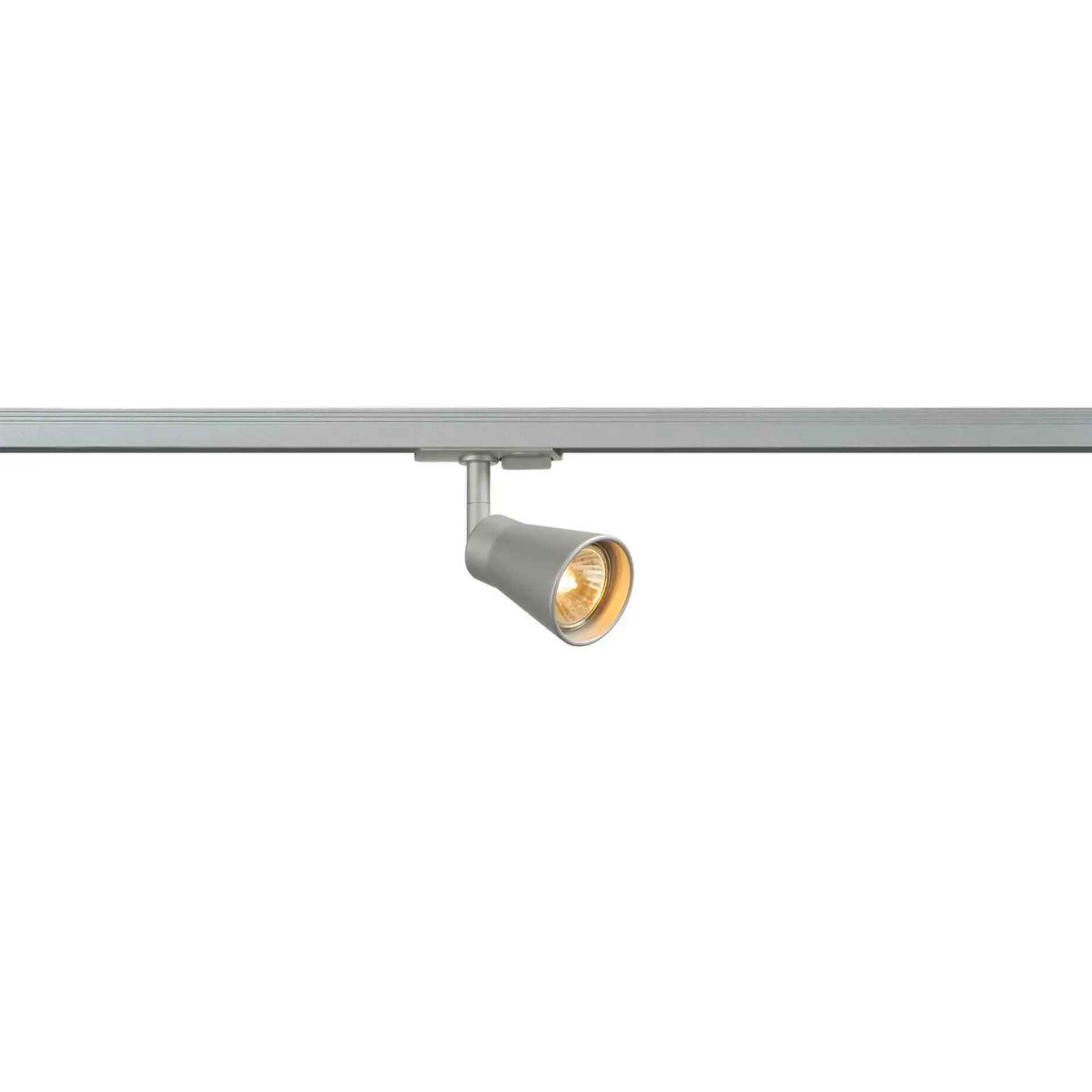 BIG WHITE SLV AVO, bodové svítidlo pro vysokonapěťovou 1fázovou proudovou sběrnici, QPAR51, stříbrné, max. 50 W 144204