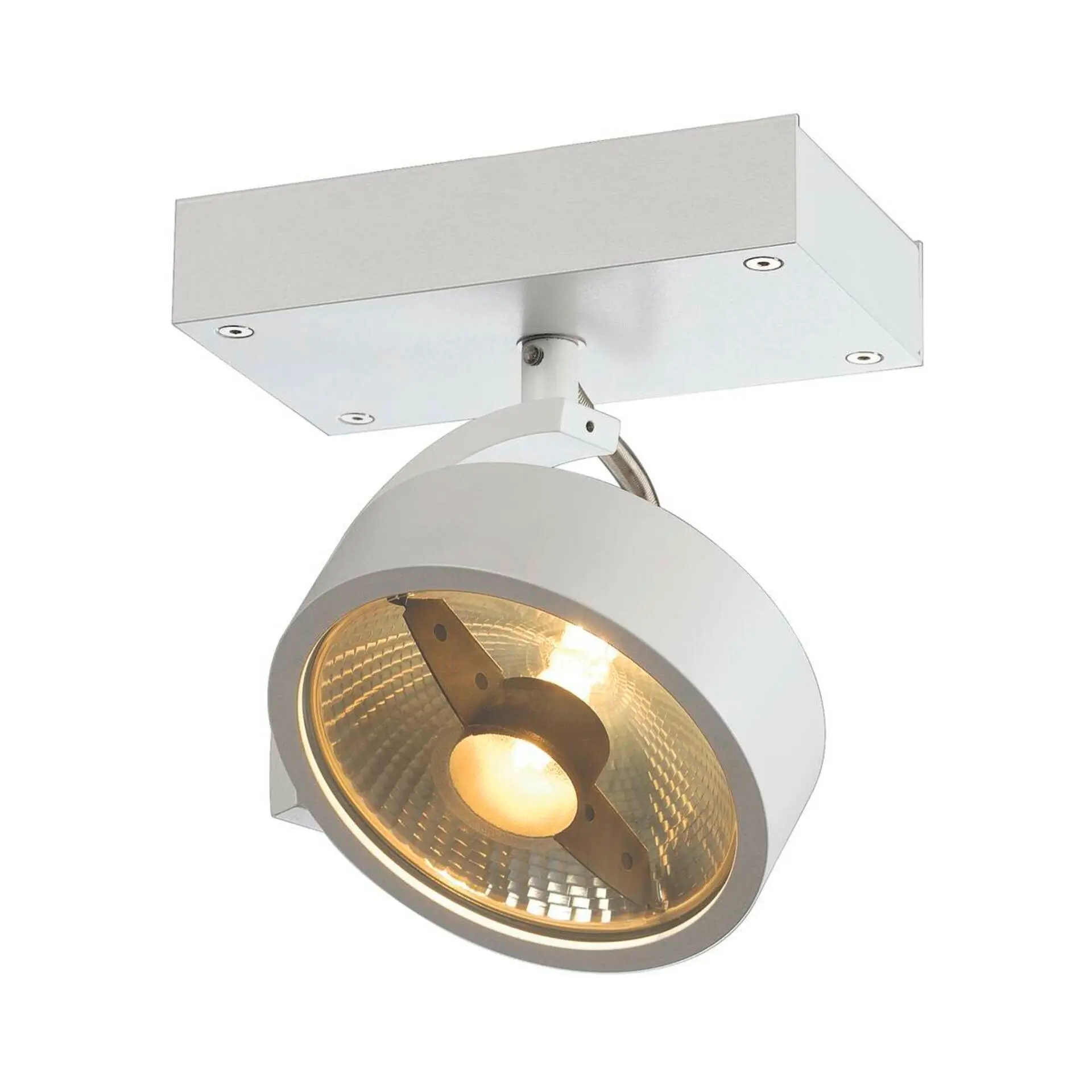 BIG WHITE SLV KALU, nástěnné a stropní svítidlo, jedna žárovka, QPAR111, kulaté, bílé matné, max. 75 W 147301