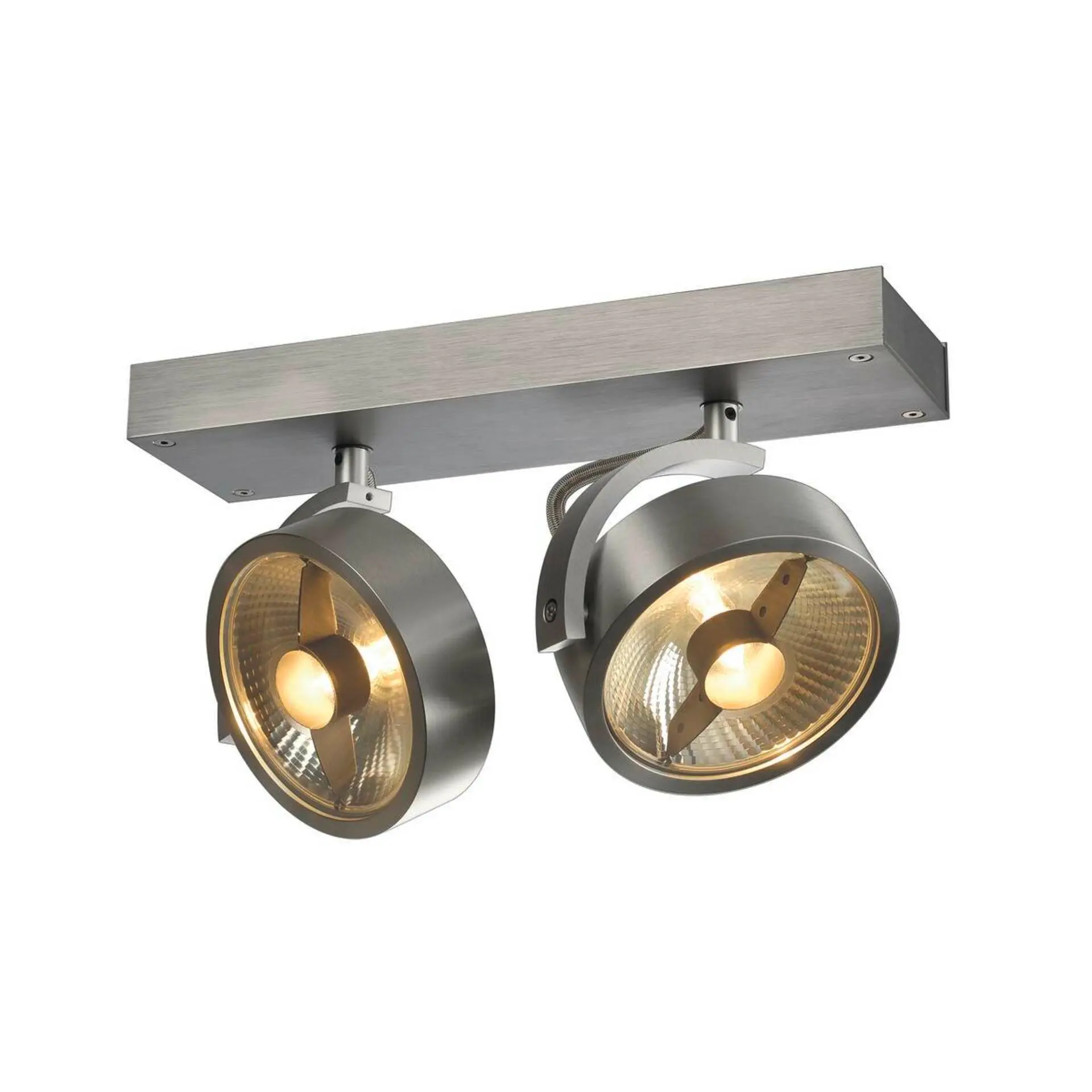 LA 147316 KALU 2 QPAR111 česaný hliník 230V GU10 2x75W - BIG WHITE (SLV)