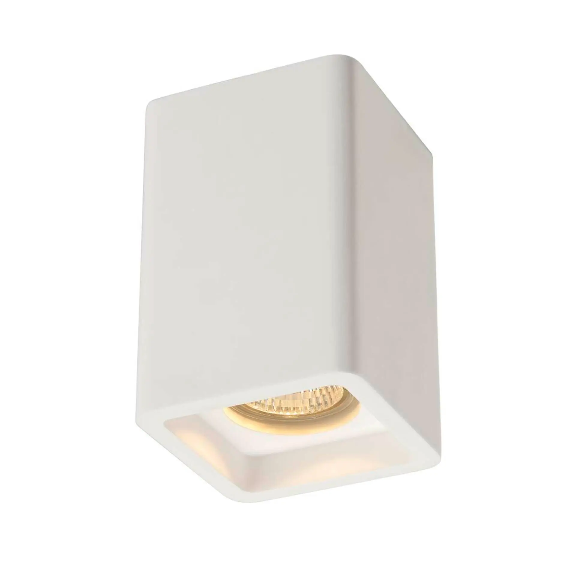 BIG WHITE SLV PLASTRA, stropní svítidlo, QPAR51, hranaté, bílá sádra, max. 35 W 148004
