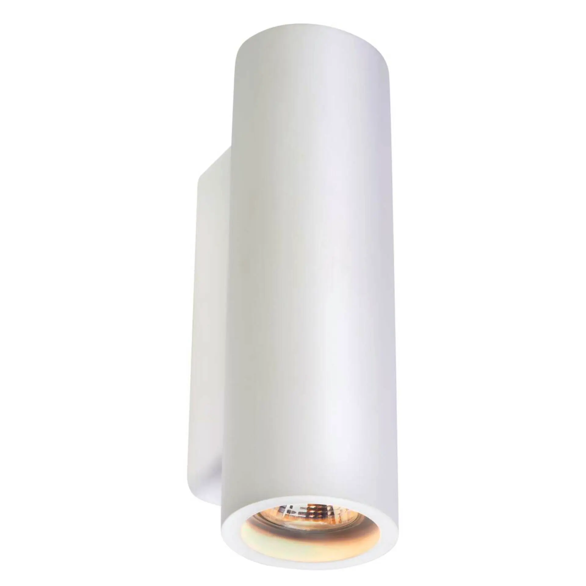 BIG WHITE SLV PLASTRA, nástěnné svítidlo, QPAR51, kulaté, trubice, bílá sádra, max. 70 W 148060