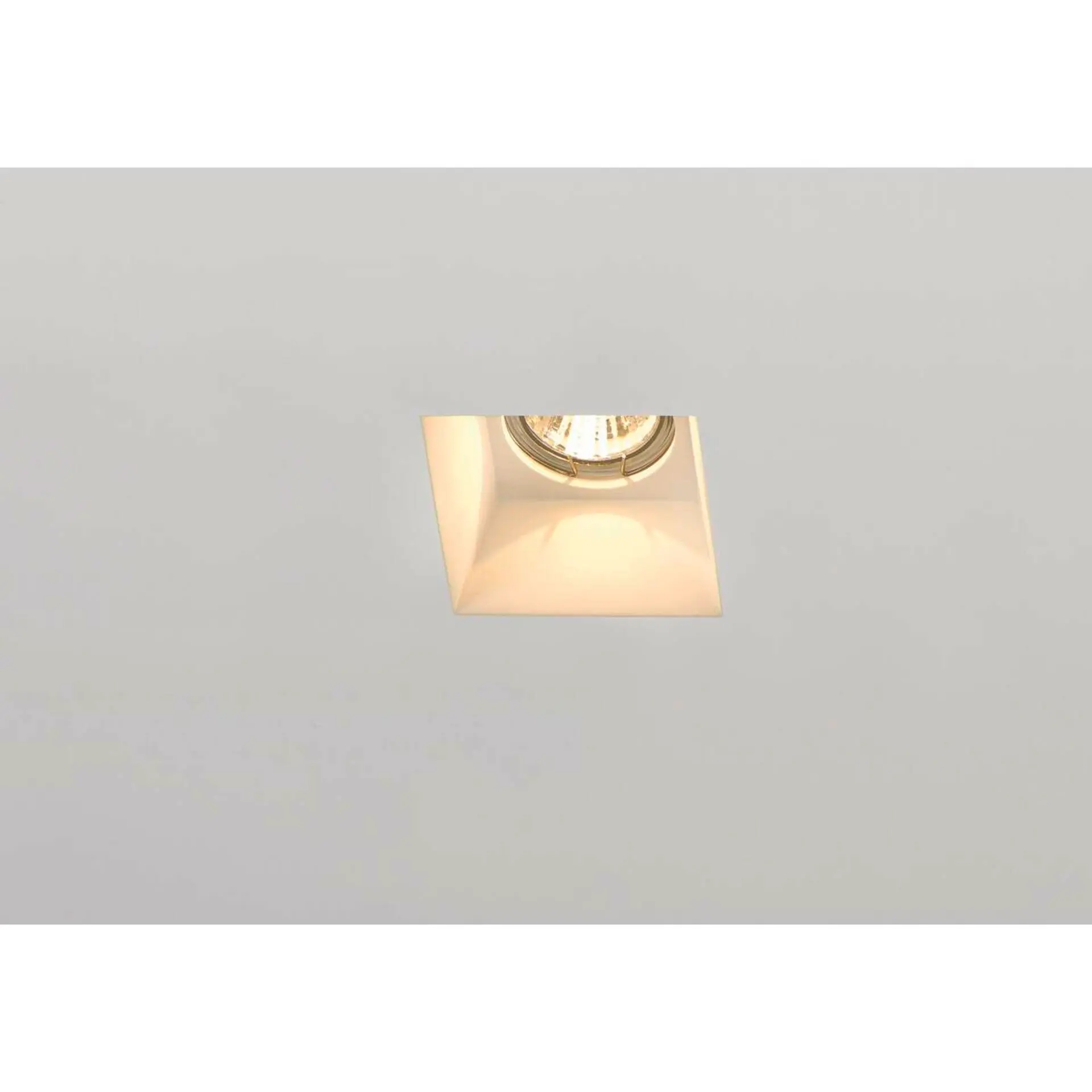 BIG WHITE SLV PLASTRA, vestavné svítidlo, QPAR51, hranaté, bílá sádra, max. 35 W 148071