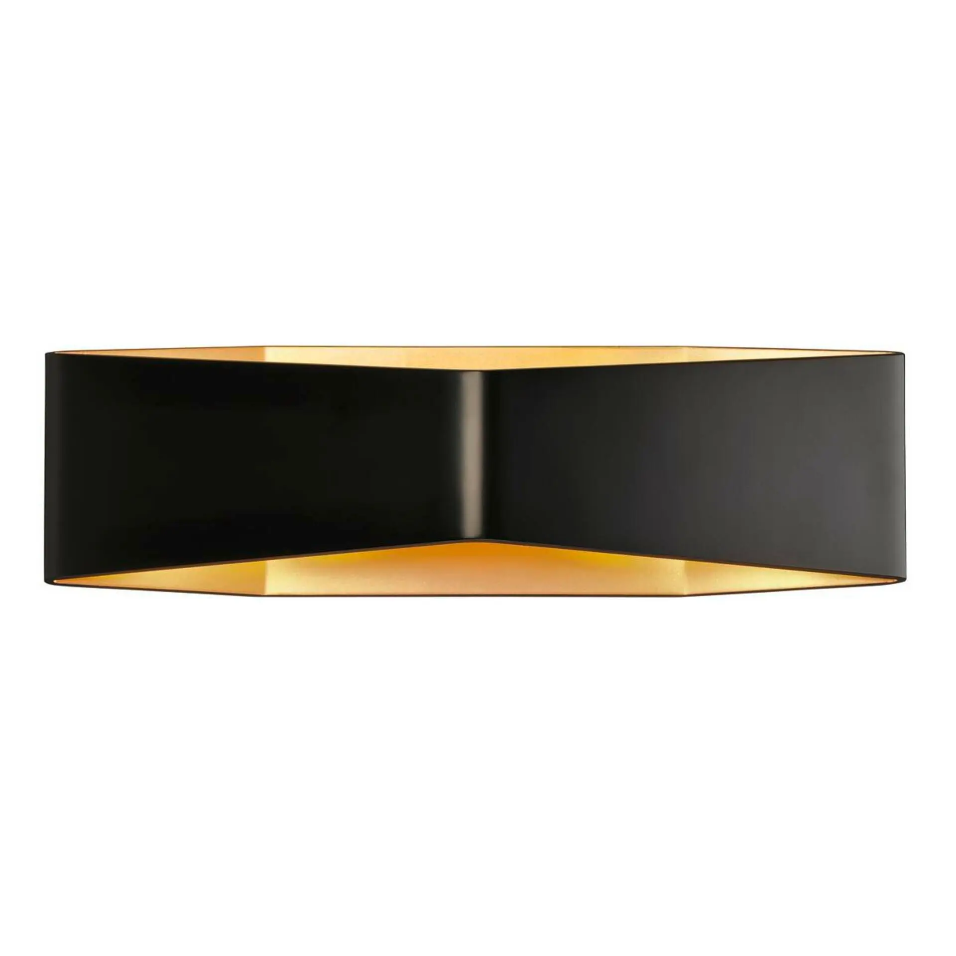 BIG WHITE SLV CARISO WL-4, nástěnné svítidlo, LED, 2700K, černé/mosaz, 2x9 W 151740