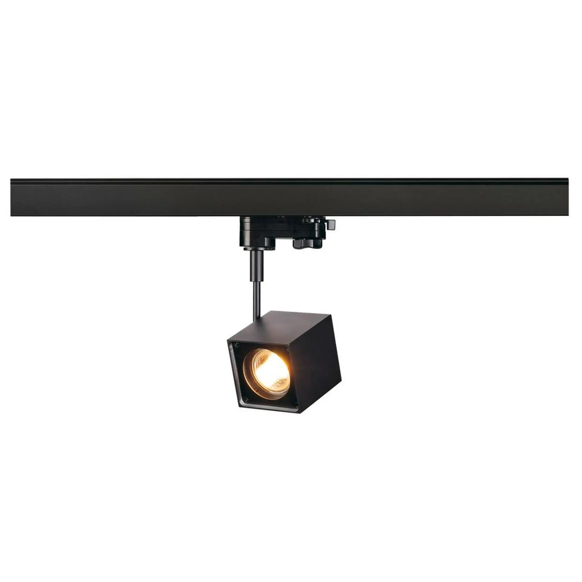 BIG WHITE SLV ALTRA DICE, bodové svítidlo pro vysokonapěťovou 3fázovou proudovou sběrnici, QPAR51, hranaté, černé, max. 50 W, vč. 3f