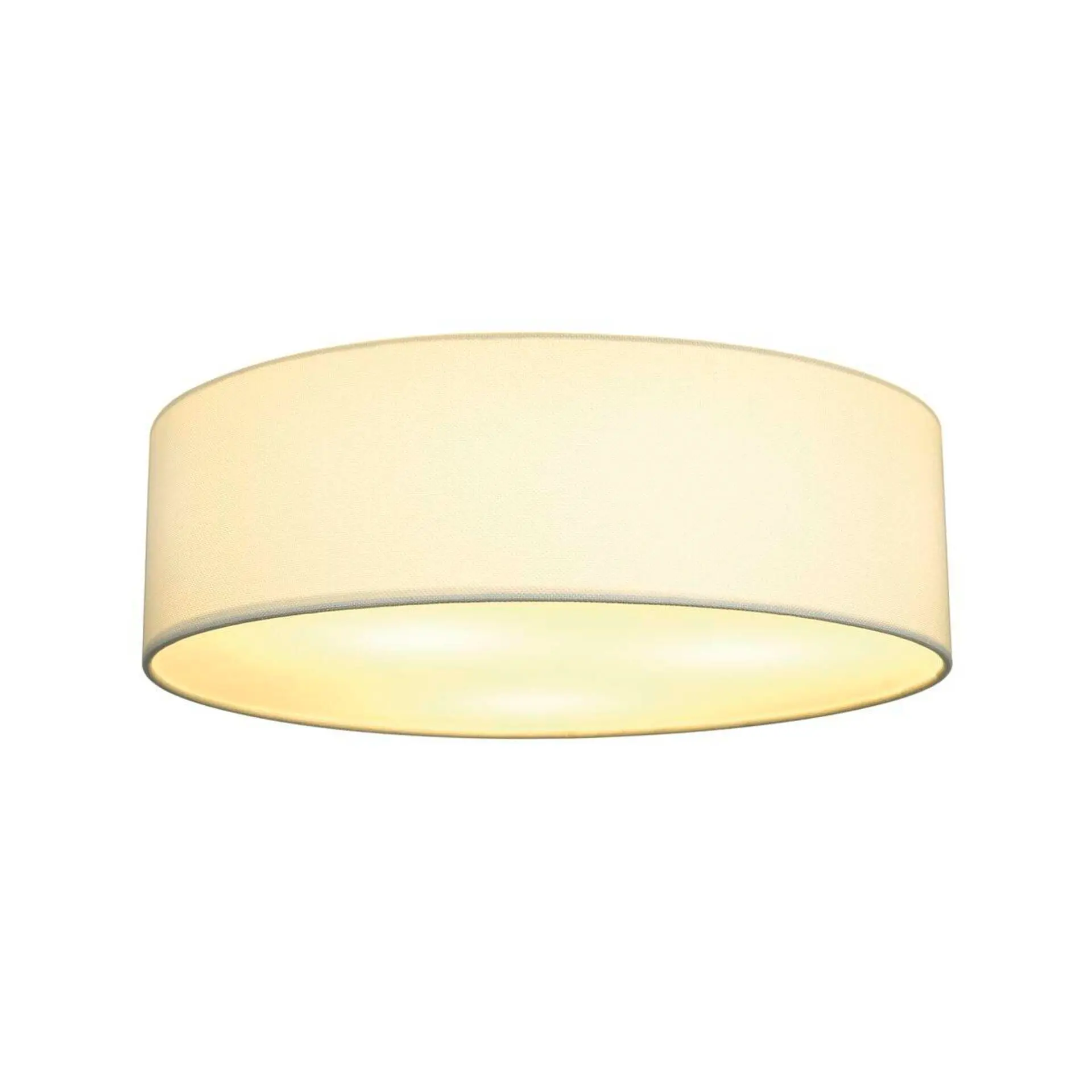 BIG WHITE SLV TENORA CL-1, stropní svítidlo, TC-(D,H,T,Q)SE, kulaté, bílé stínítko pr./V 50/15 cm, max. 69 W 156051
