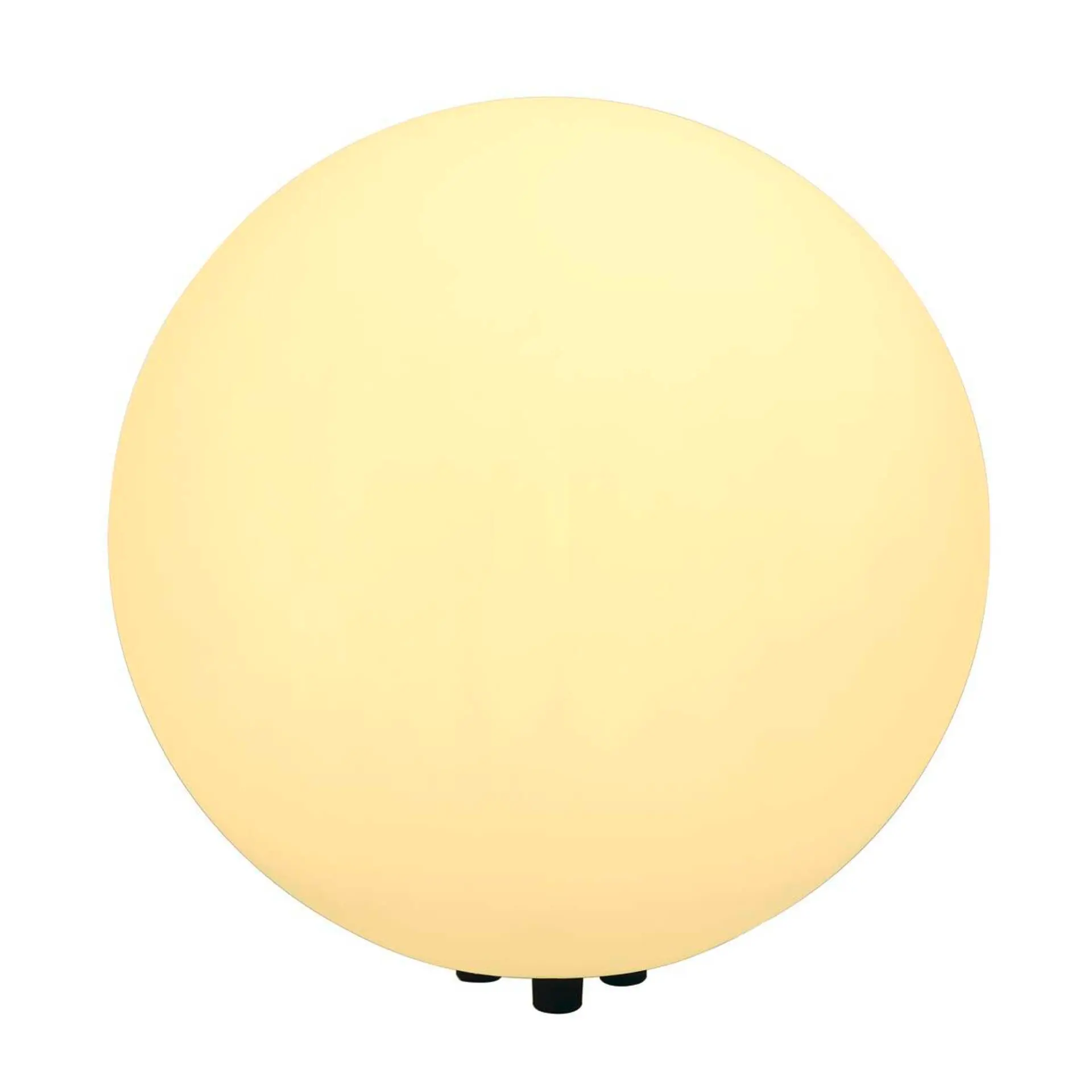 BIG WHITE SLV ROTOBALL FLOOR 50, venkovní stojací lampa, TC-(D,H,T,Q)SE, IP44, koule, bílá, pr. 50 cm, max. 24 W 227221