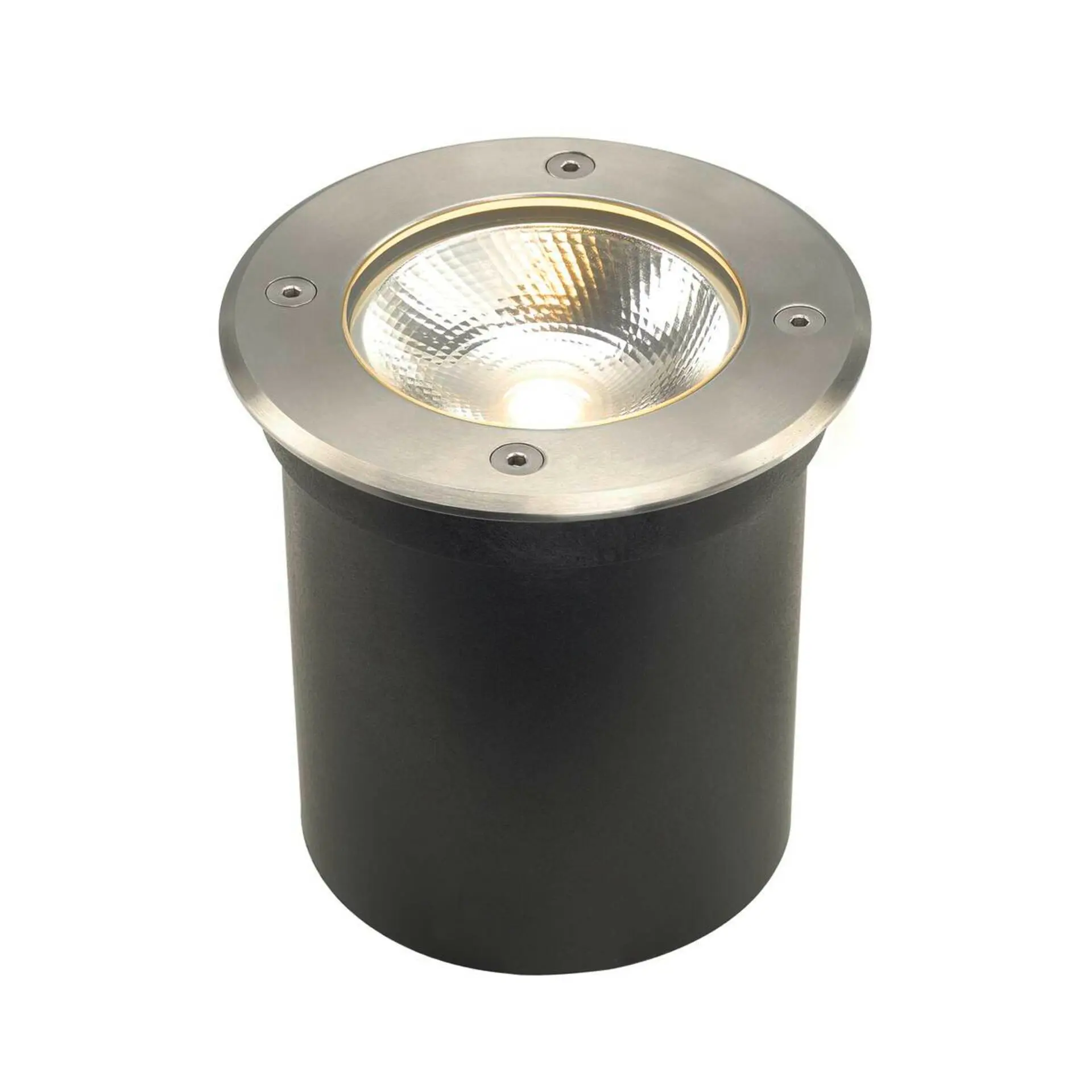 BIG WHITE SLV ROCCI 125, venkovní zapuštěné podlahové svítidlo, LED, 3000K, IP67, kulaté, nerezová ocel 316, max. 6 W 227600